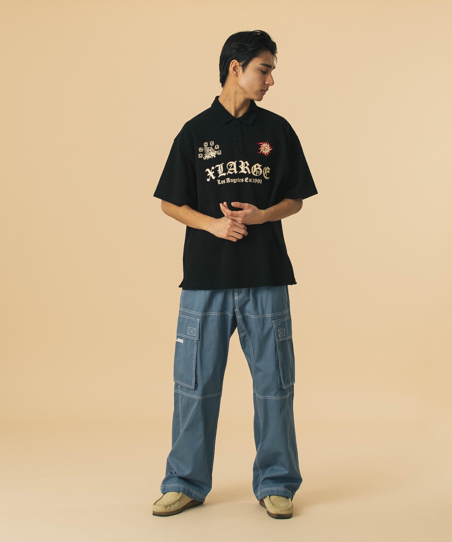 เสื้อเชิ้ต XLARGE รุ่น Multi Logo Polo Shirt