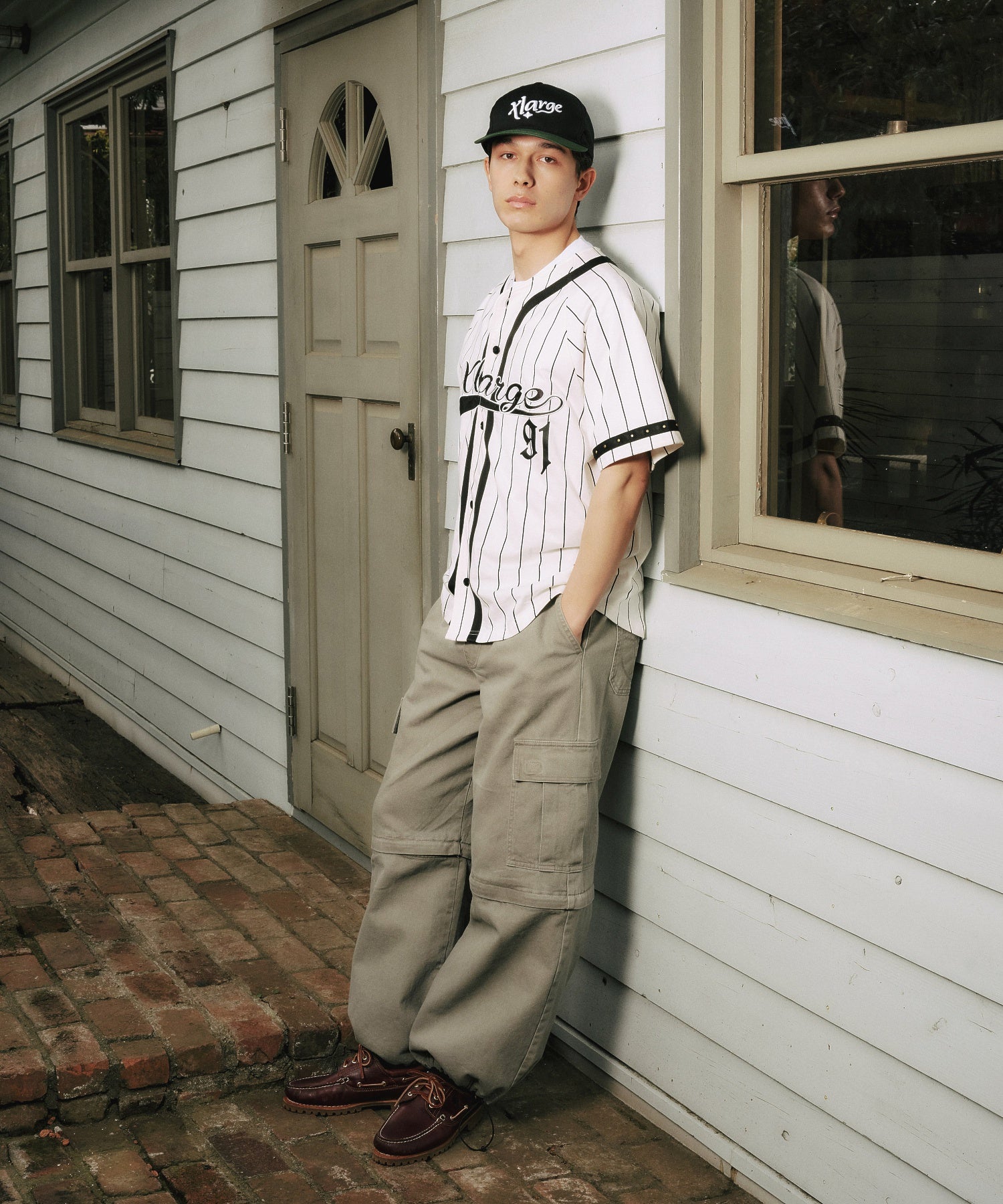 เสื้อยืดแขนสั้น XLARGE รุ่น Studded Baseball Jersey