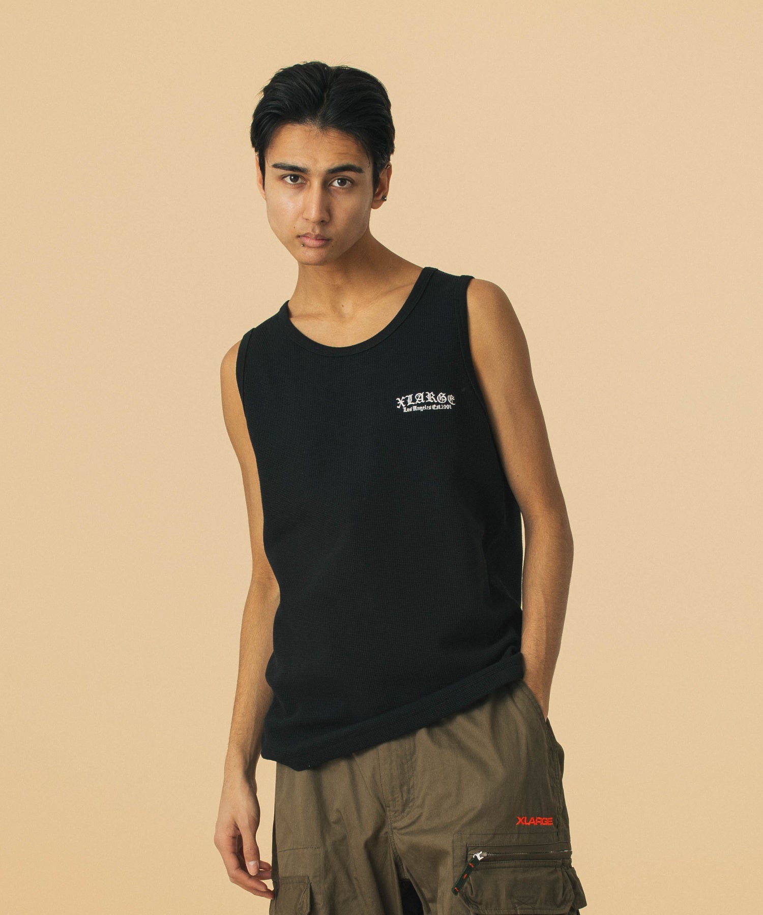 เสื้อกล้าม XLARGE รุ่น Old English Waffle Tank Top