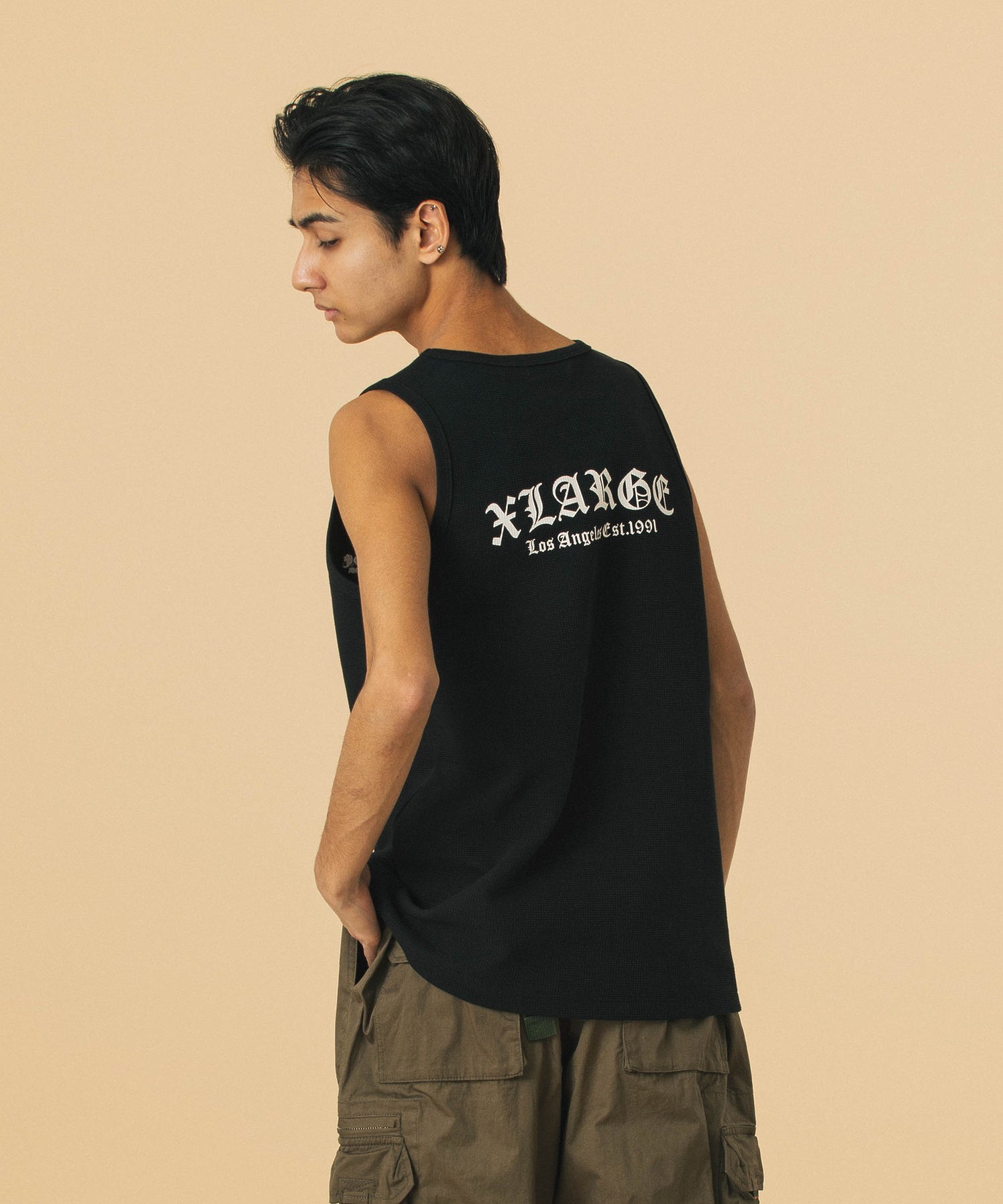 เสื้อกล้าม XLARGE รุ่น Old English Waffle Tank Top