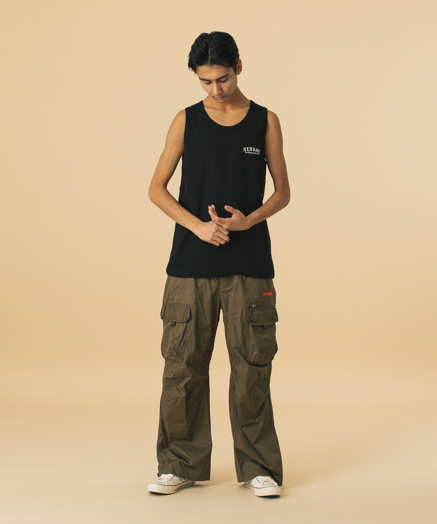 เสื้อกล้าม XLARGE รุ่น Old English Waffle Tank Top