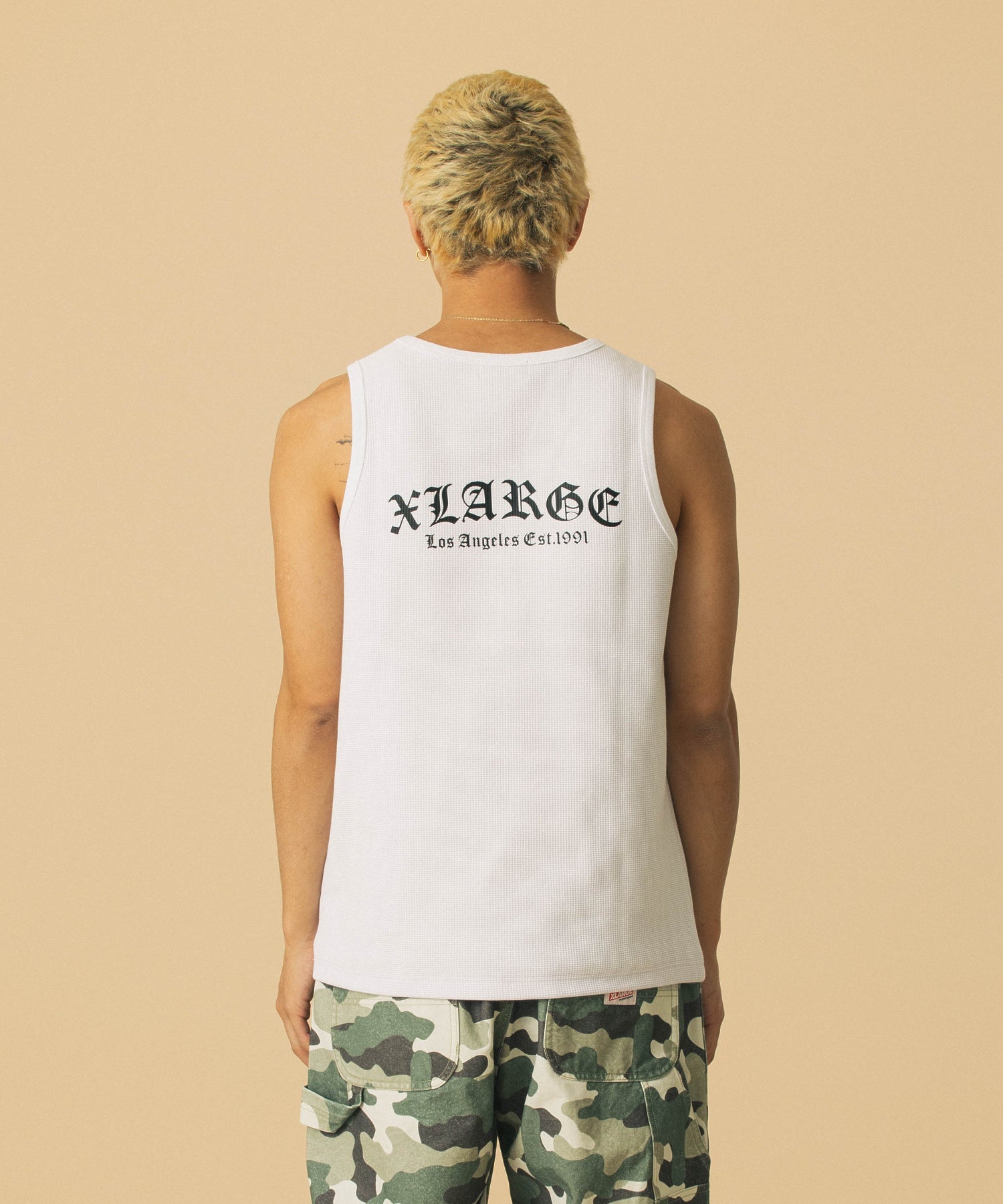 เสื้อกล้าม XLARGE รุ่น Old English Waffle Tank Top