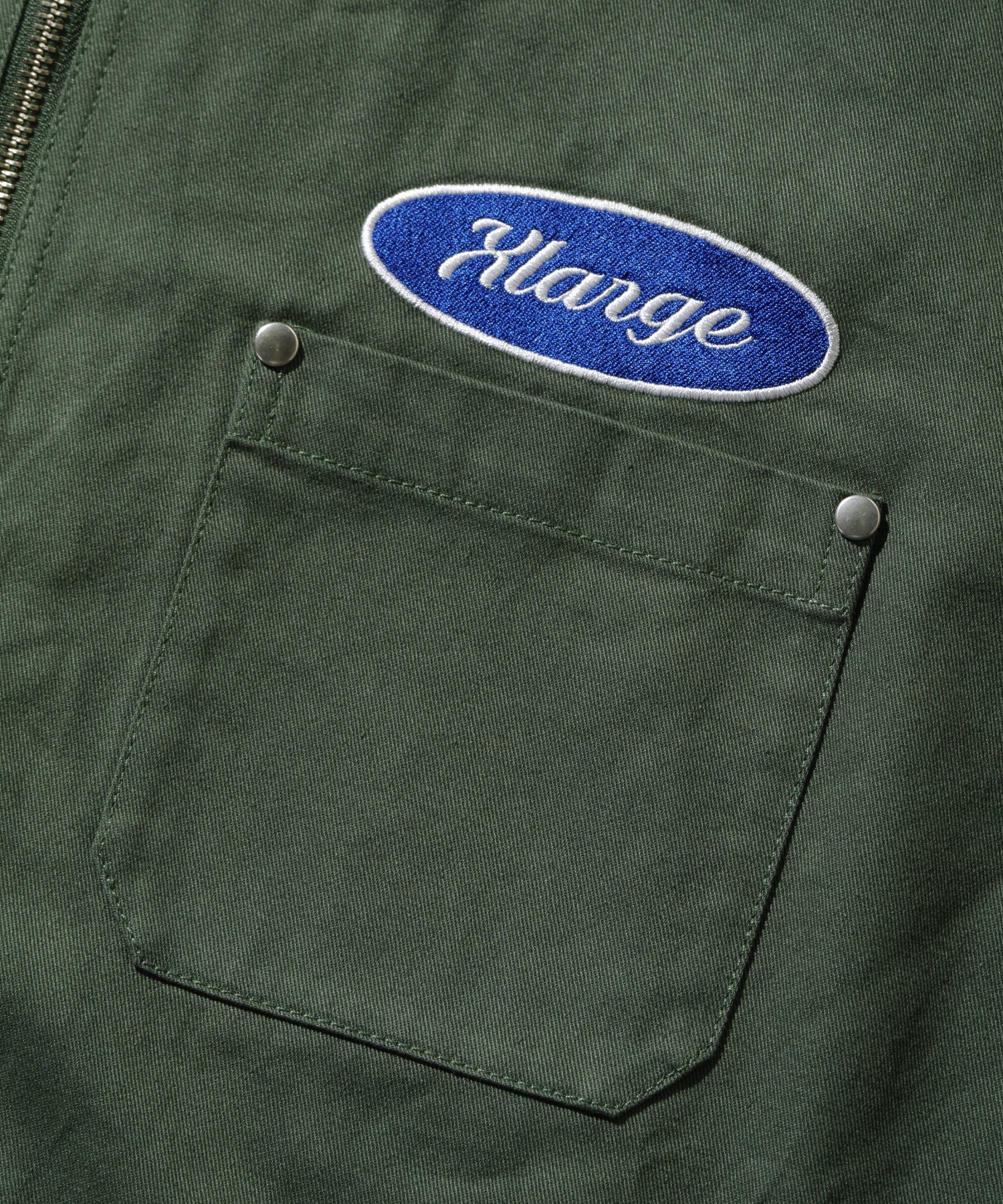 เสื้อเชิ้ต XLARGE รุ่น Zip Up S/S Work Shirt