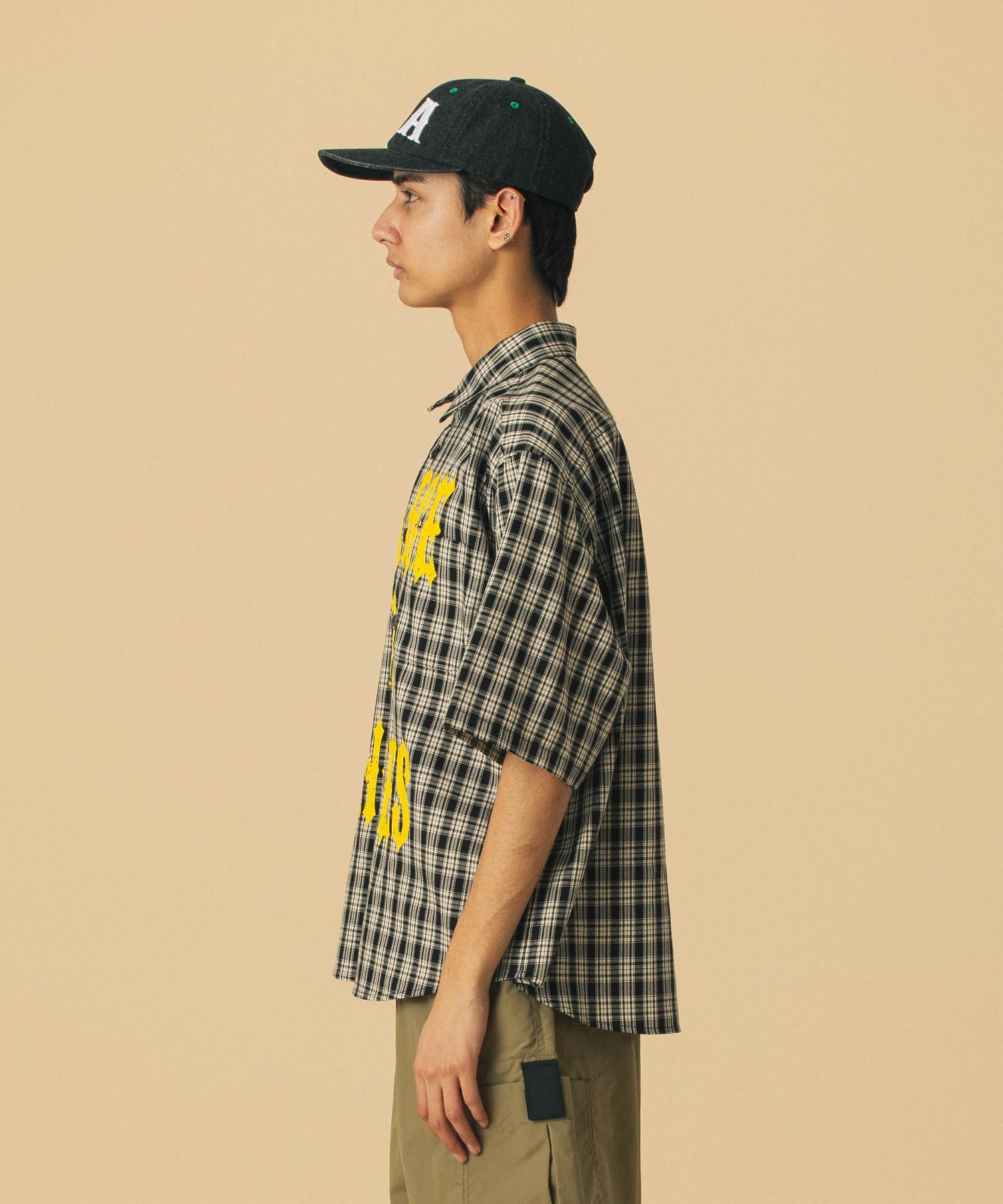 เสื้อเชิ้ต XLARGE รุ่น Printed Plaid S/S Shirt