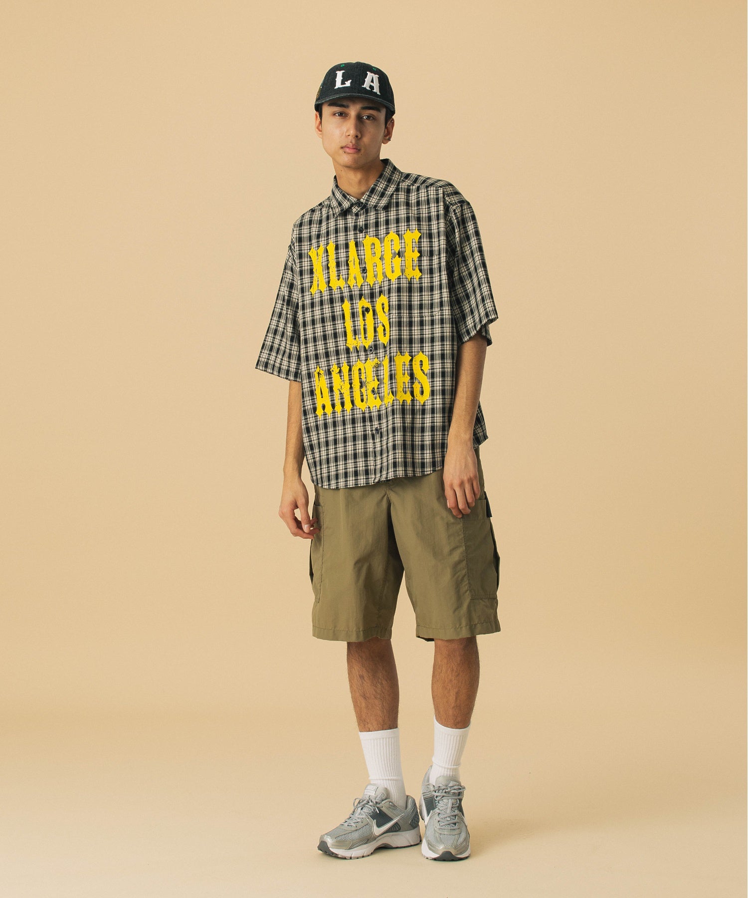 เสื้อเชิ้ต XLARGE รุ่น Printed Plaid S/S Shirt