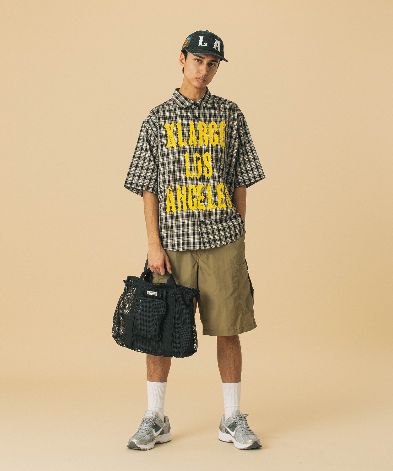เสื้อเชิ้ต XLARGE รุ่น Printed Plaid S/S Shirt