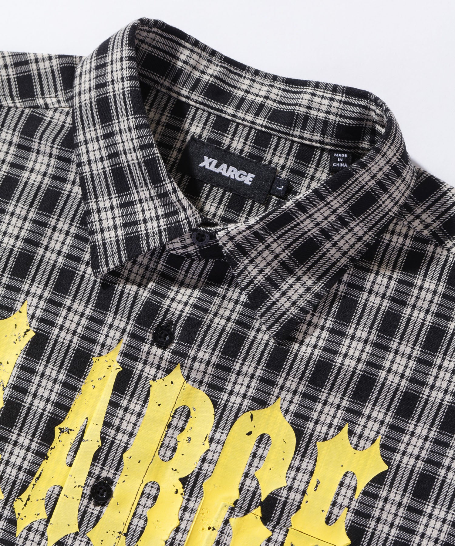 เสื้อเชิ้ต XLARGE รุ่น Printed Plaid S/S Shirt