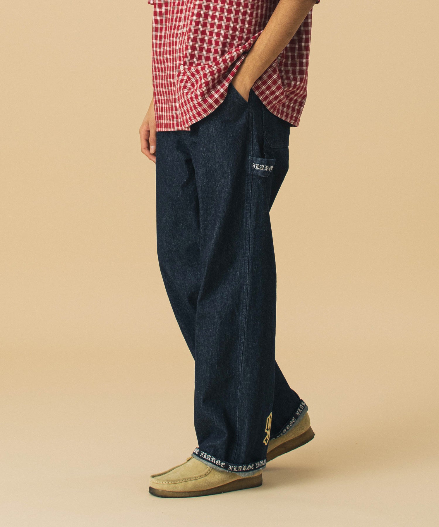 กางเกงขายาว XLARGE รุ่น Old English Denim Painter Pants