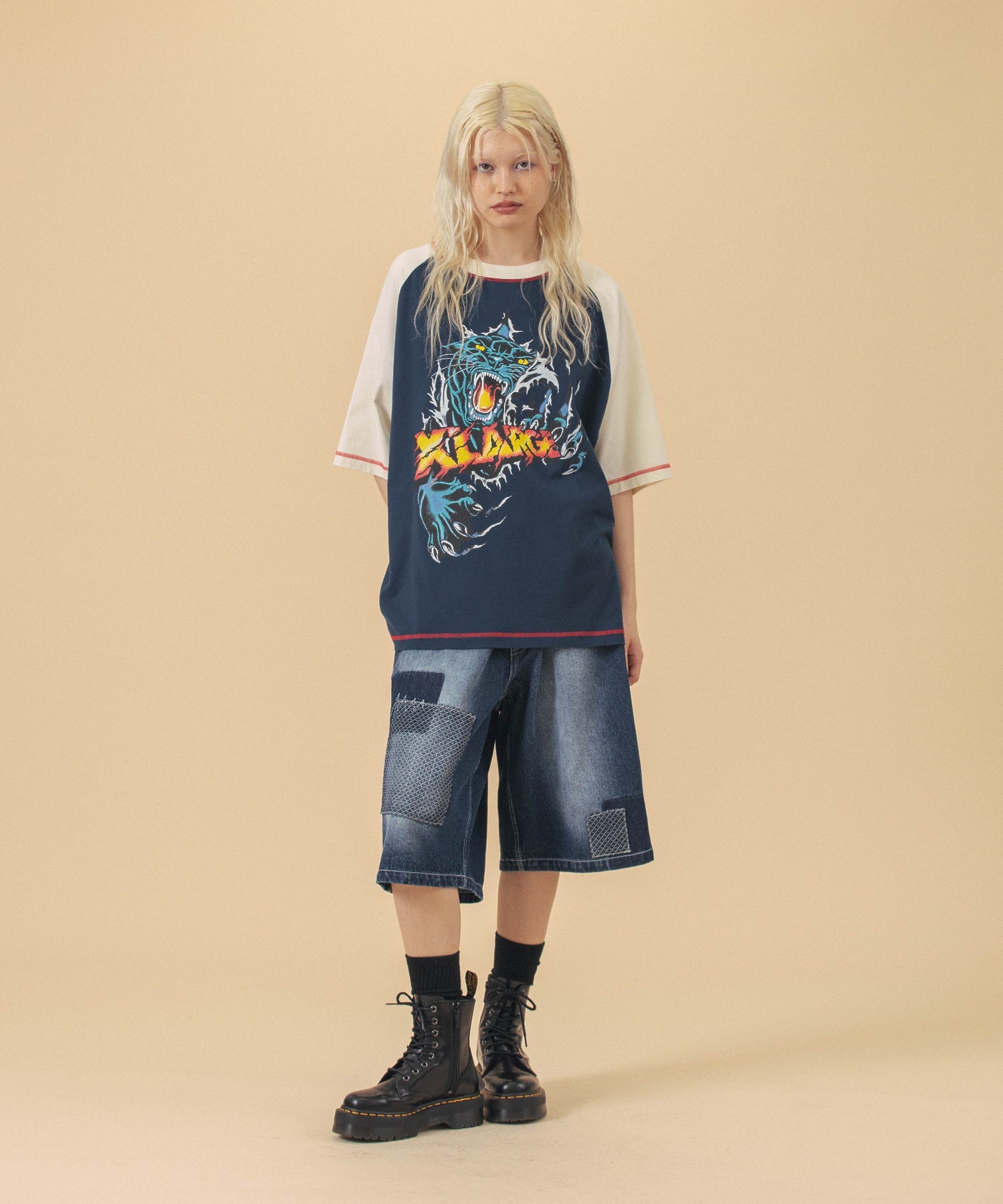 กางเกงขาสั้น XLARGE รุ่น Custom Denim Short Pants