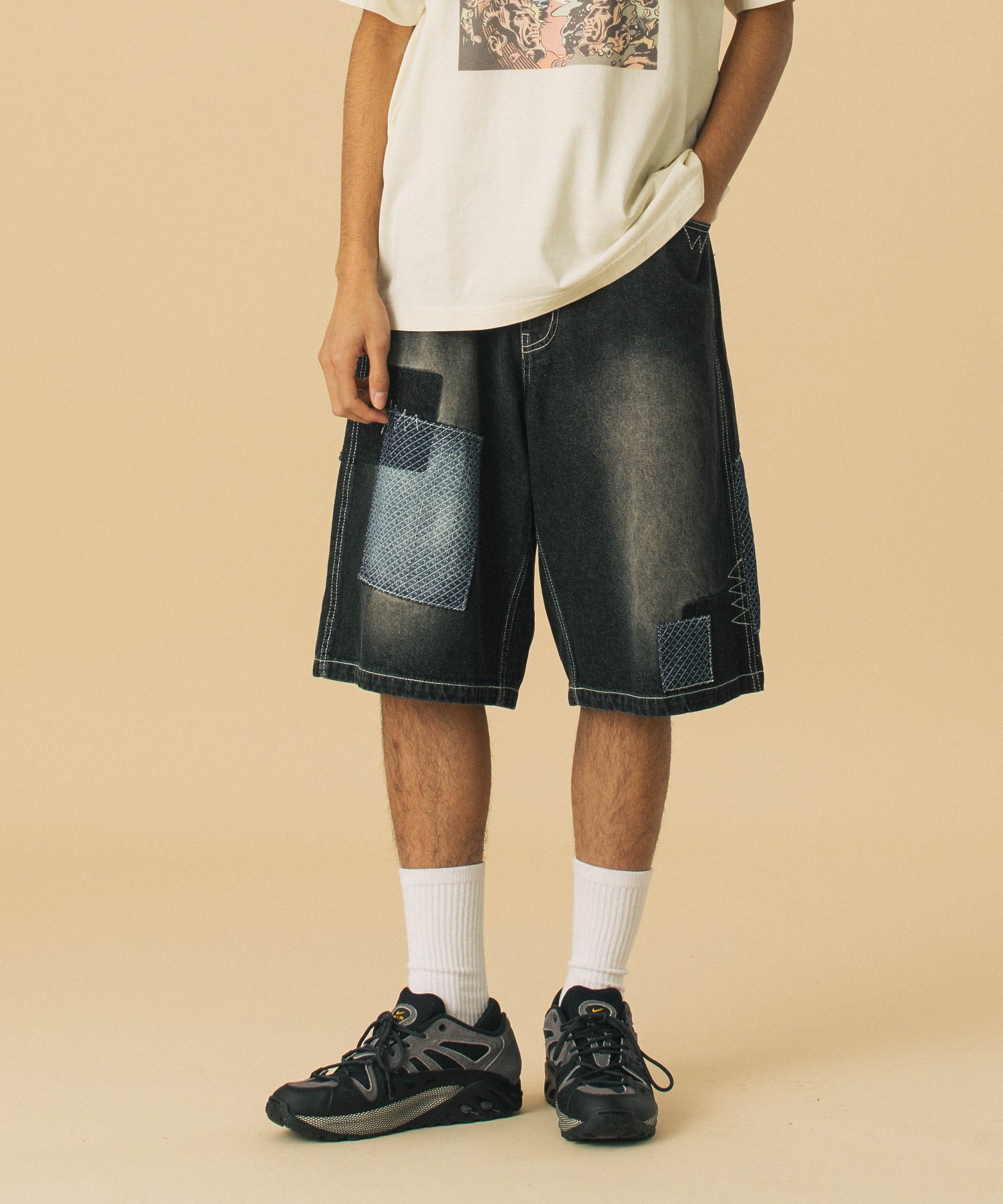 กางเกงขาสั้น XLARGE รุ่น Custom Denim Short Pants