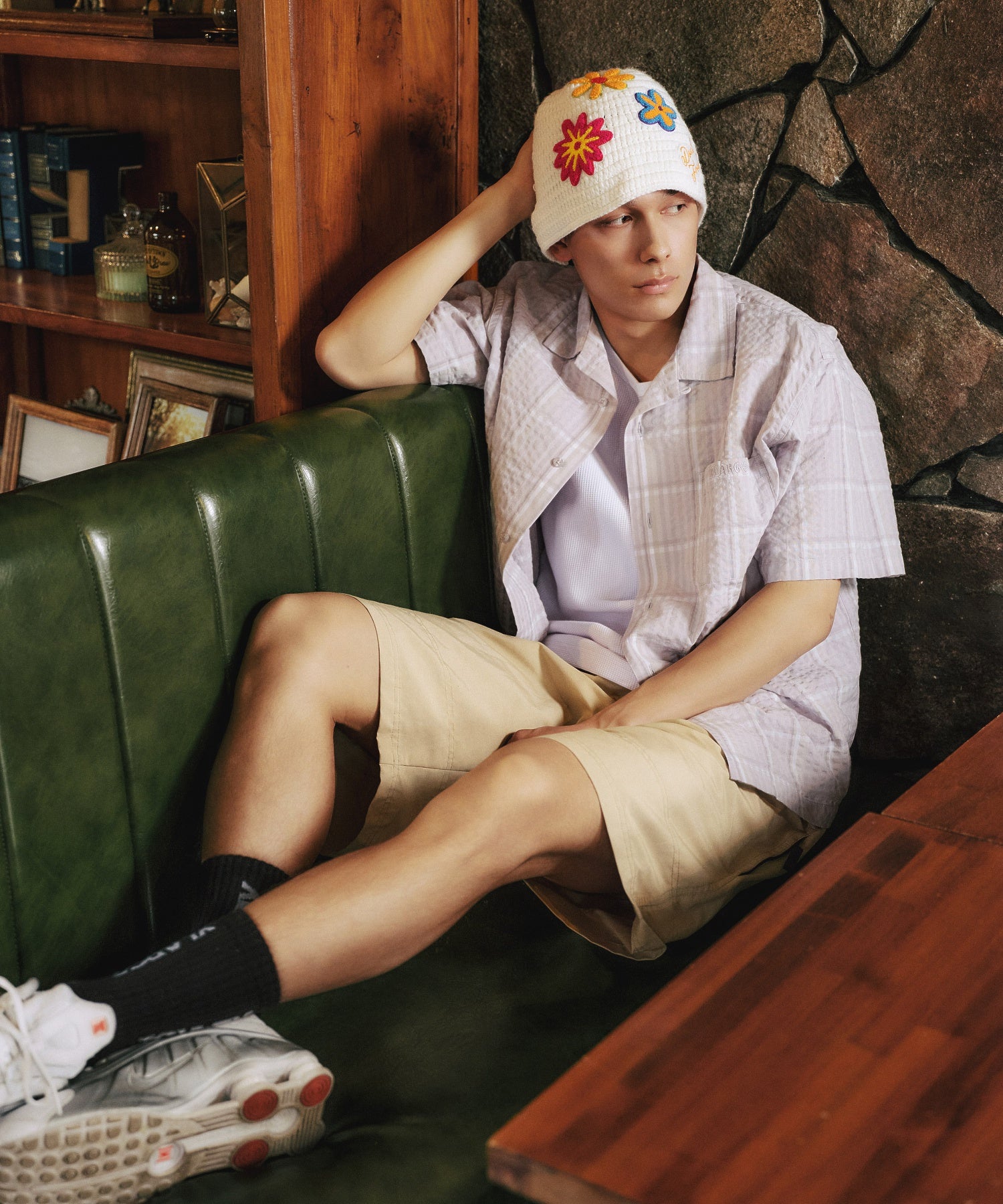 หมวก XLARGE รุ่น Crochet Flower Knit Hat