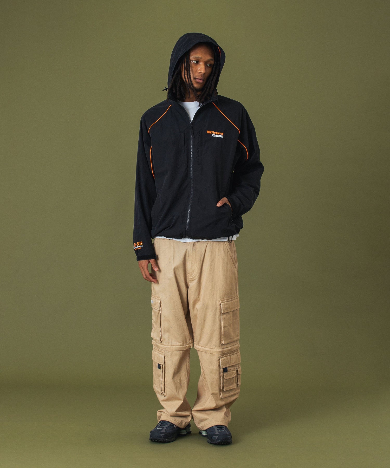 เสื้อแจ็คเก็ต XLARGE รุ่น Xlarge X Roland Piping Hooded Jacket