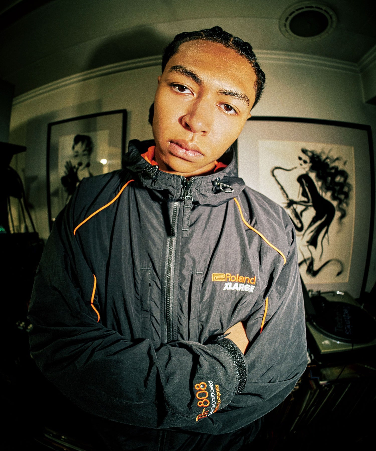 เสื้อแจ็คเก็ต XLARGE รุ่น Xlarge X Roland Piping Hooded Jacket