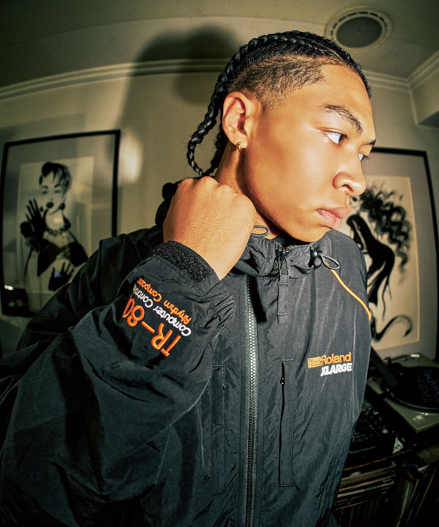เสื้อแจ็คเก็ต XLARGE รุ่น Xlarge X Roland Piping Hooded Jacket
