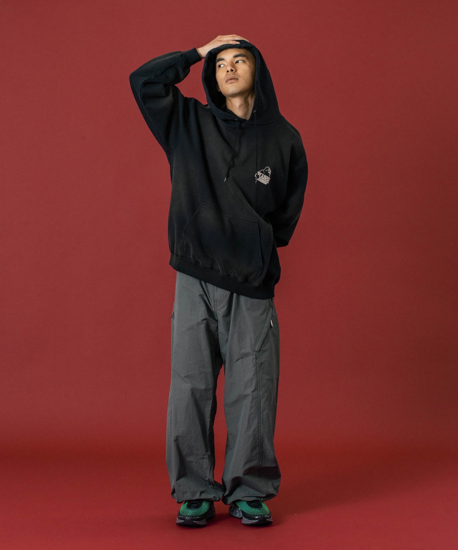 เสื้อฮู้ด XLARGE รุ่น DISCHARGE PRINTED SLANTED OG HOODED SWEATSHIRT