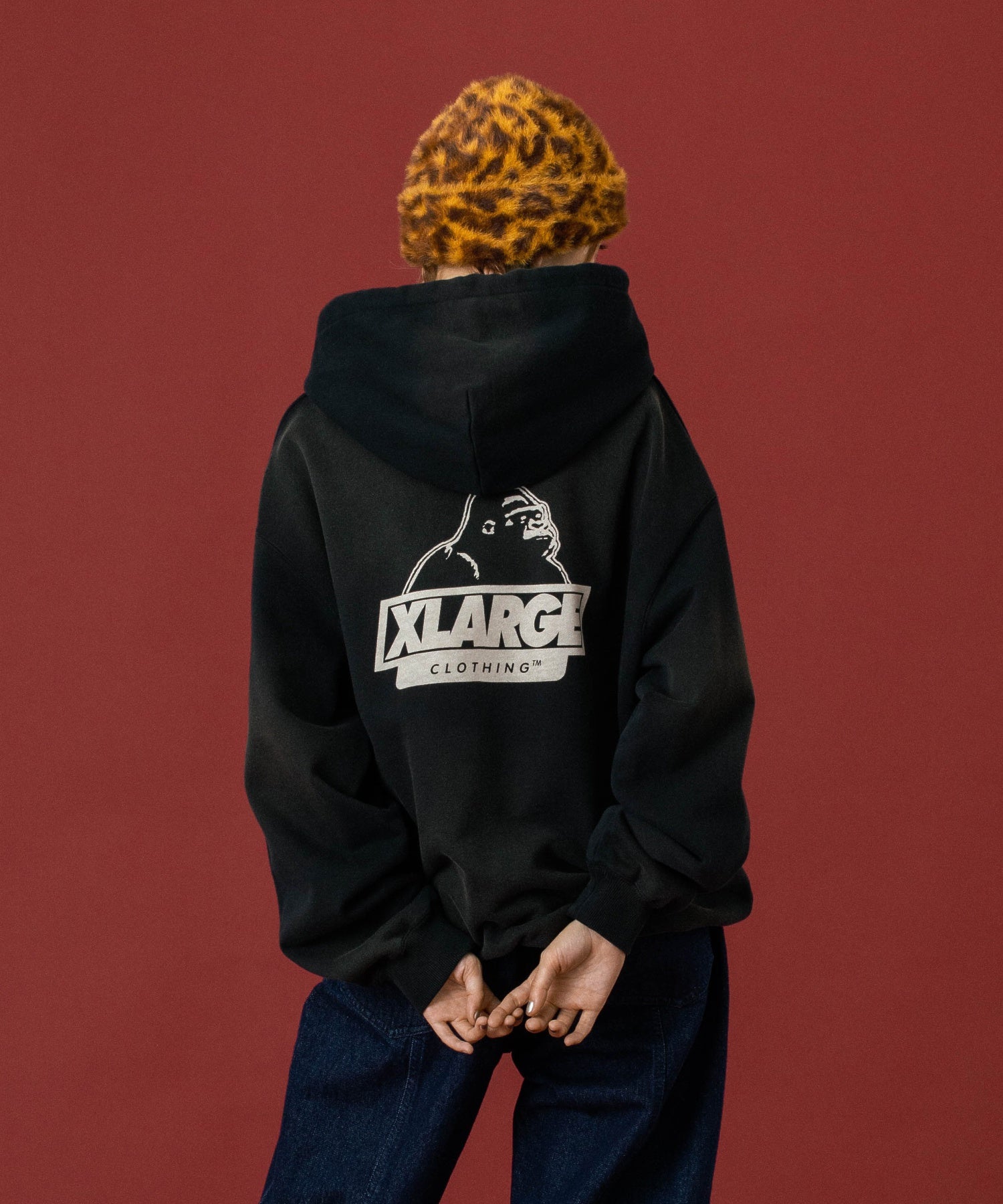เสื้อฮู้ด XLARGE รุ่น DISCHARGE PRINTED SLANTED OG HOODED SWEATSHIRT