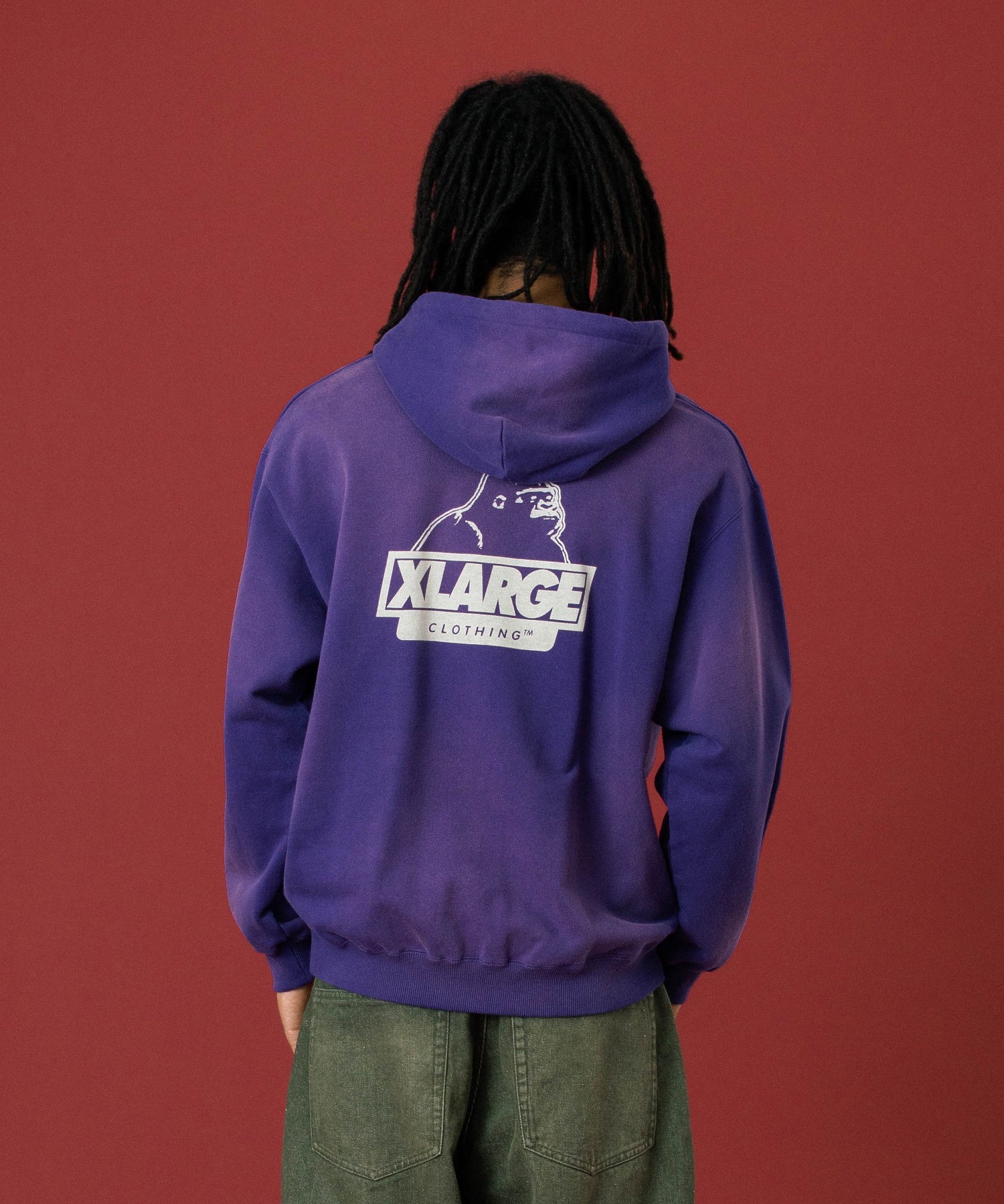 เสื้อฮู้ด XLARGE รุ่น DISCHARGE PRINTED SLANTED OG HOODED SWEATSHIRT
