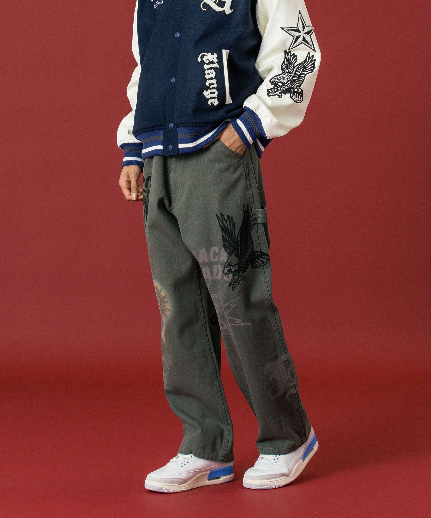 กางเกงขายาว XLARGE รุ่น PAINTING PAINTER PANTS