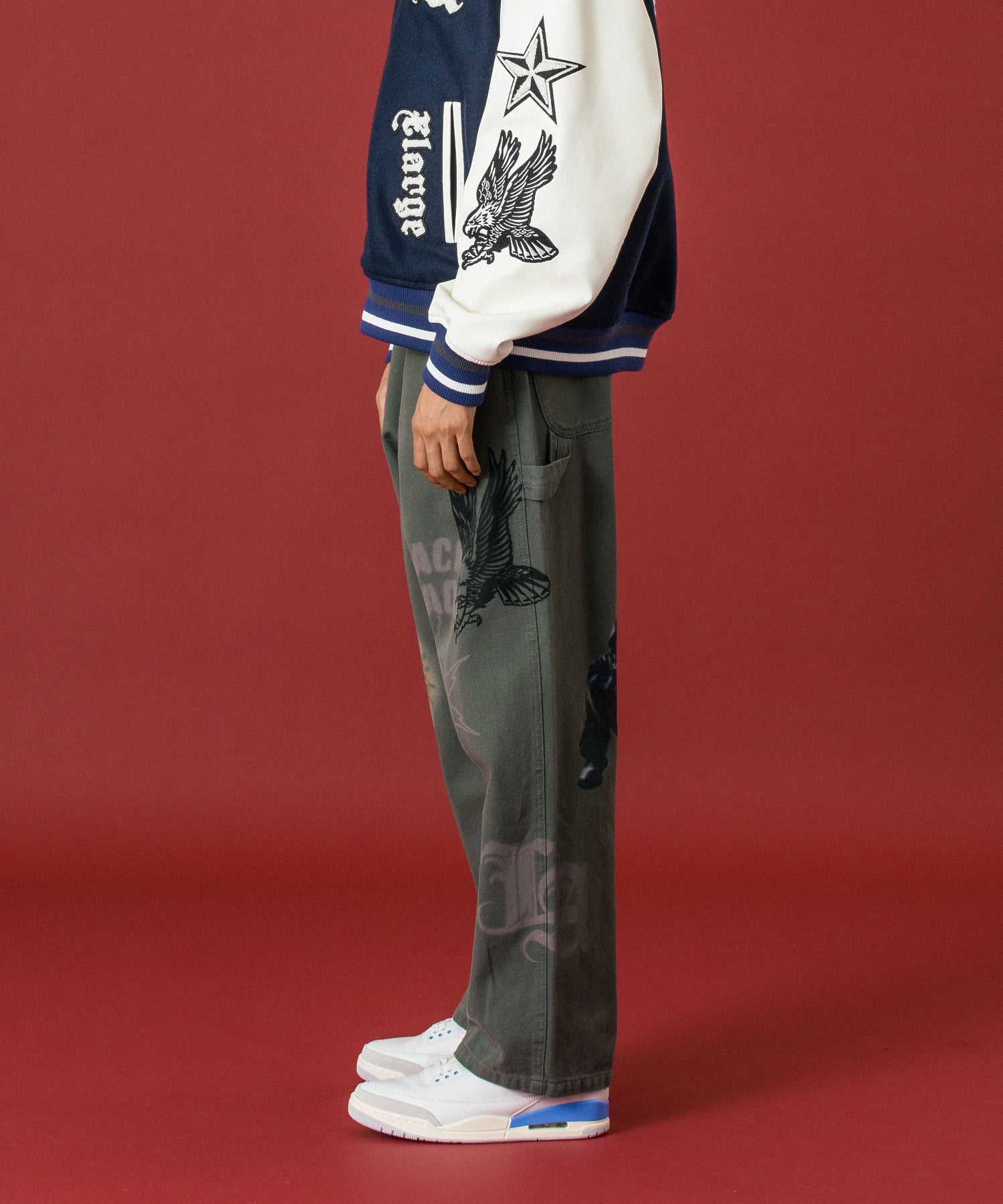 กางเกงขายาว XLARGE รุ่น PAINTING PAINTER PANTS