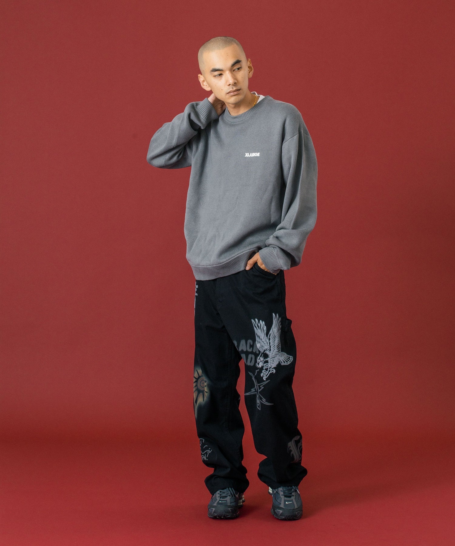 กางเกงขายาว XLARGE รุ่น PAINTING PAINTER PANTS