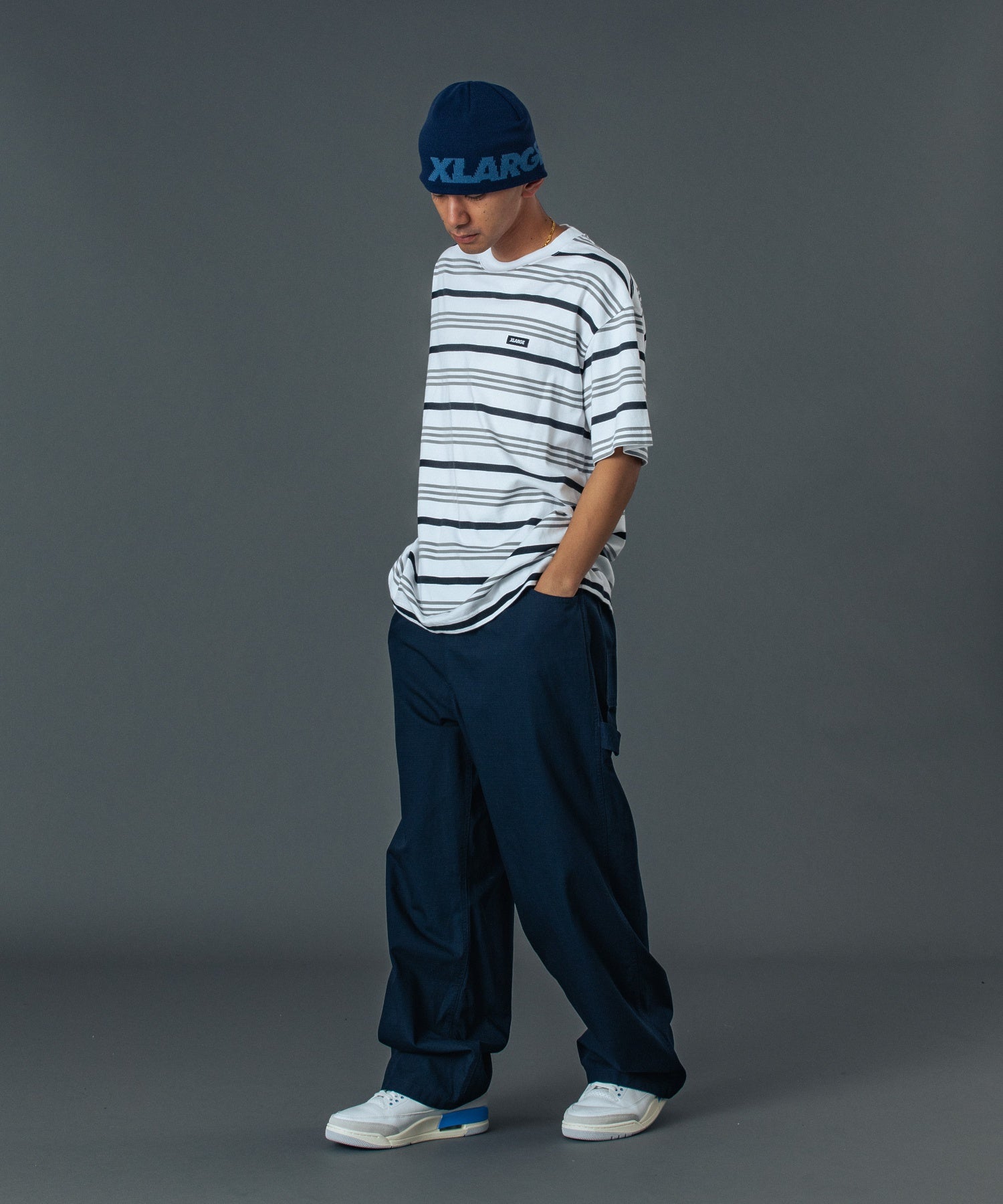 เสื้อยืดแขนสั้น XLARGE รุ่น STRIPE S/S TEE
