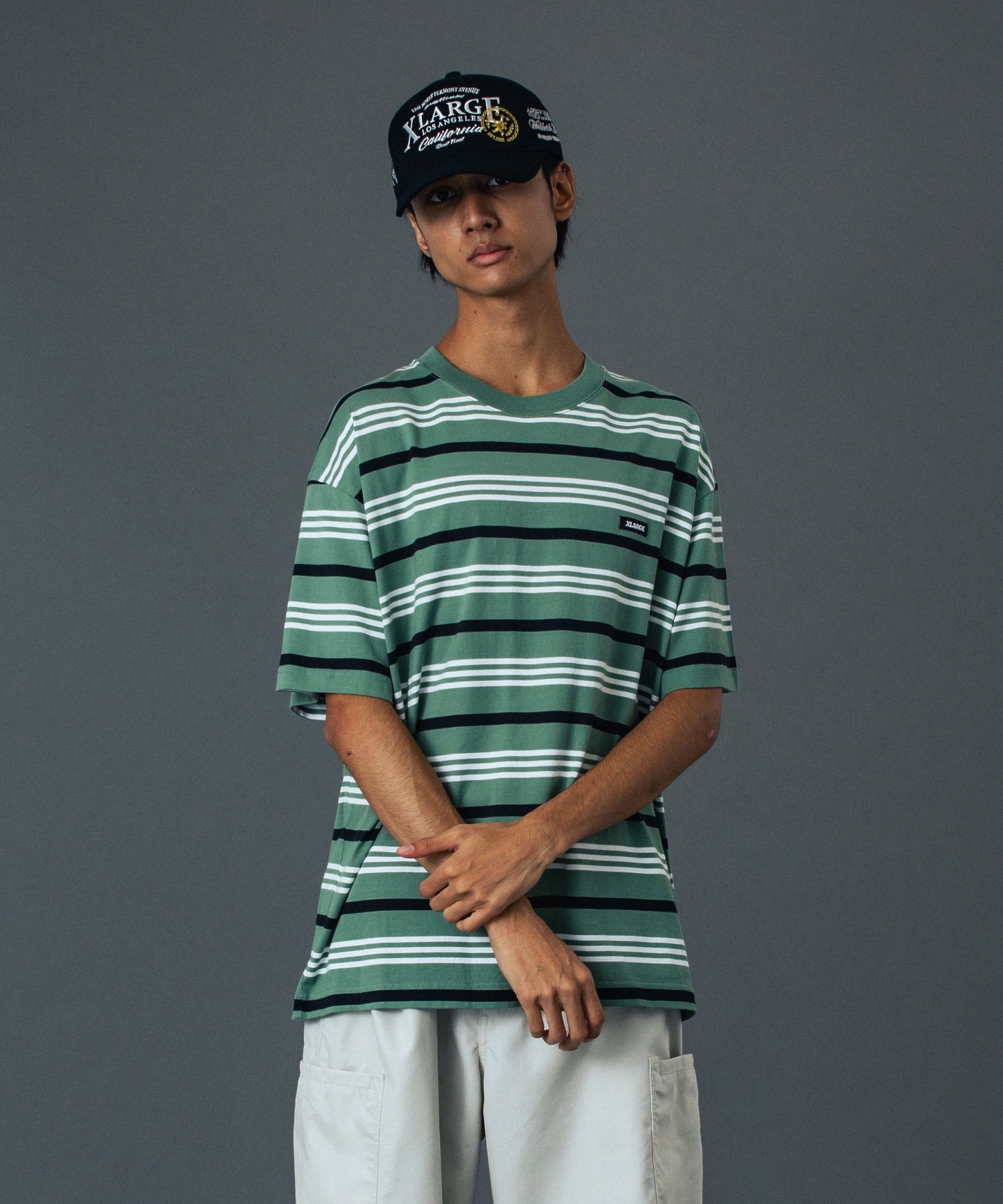 เสื้อยืดแขนสั้น XLARGE รุ่น STRIPE S/S TEE