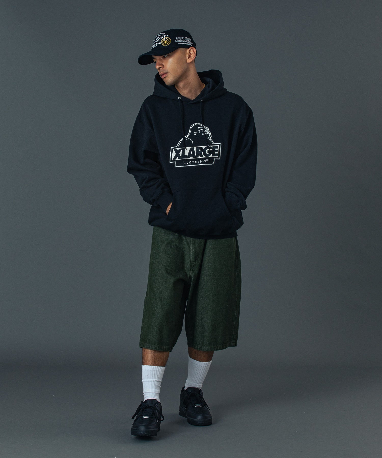 เสื้อฮู้ด XLARGE รุ่น SLANTED OG PULLOVER HOODED SWEATSHIRT