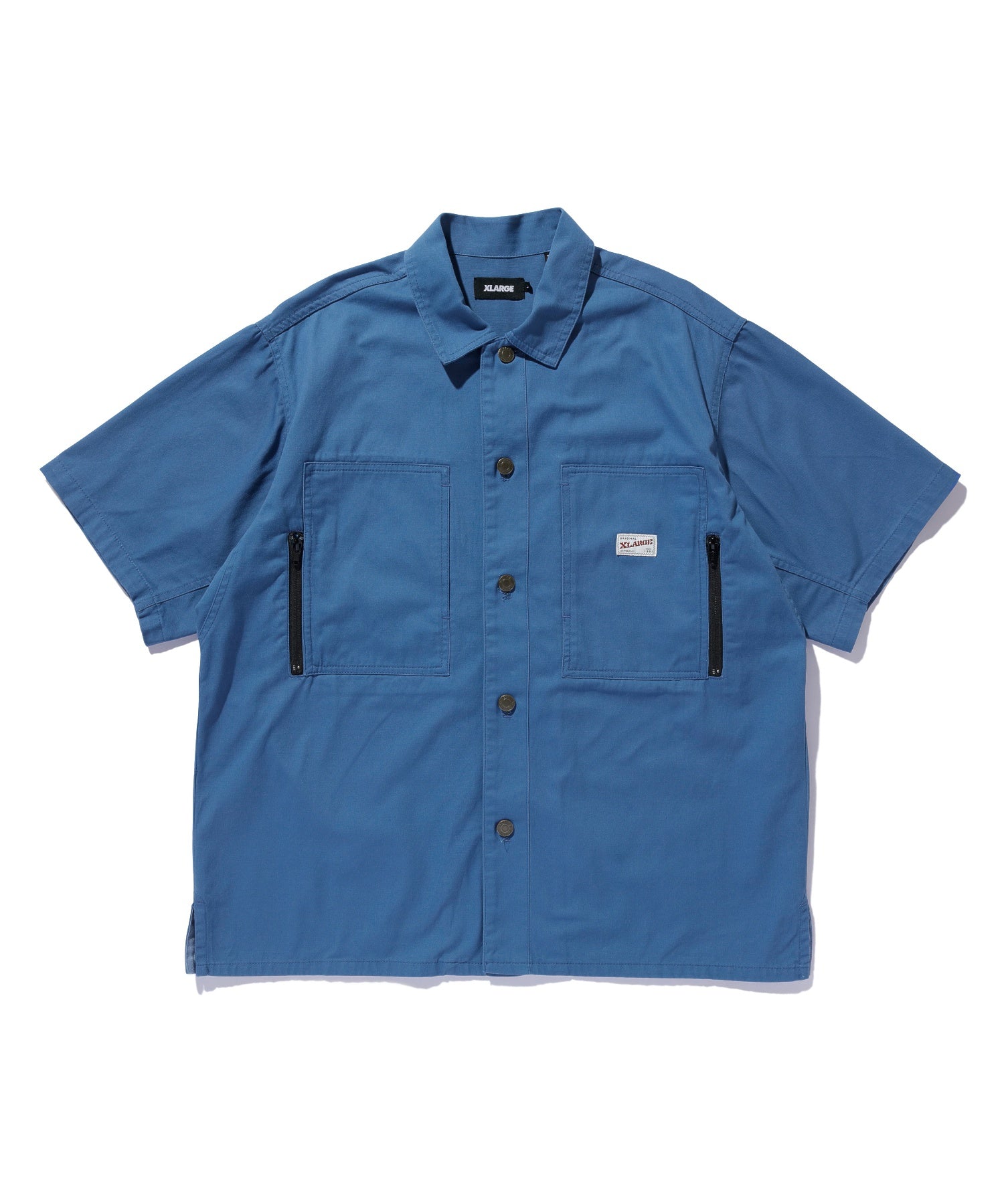 เสื้อเชิ้ต XLARGE รุ่น SIDE ZIP S/S WORK SHIRT