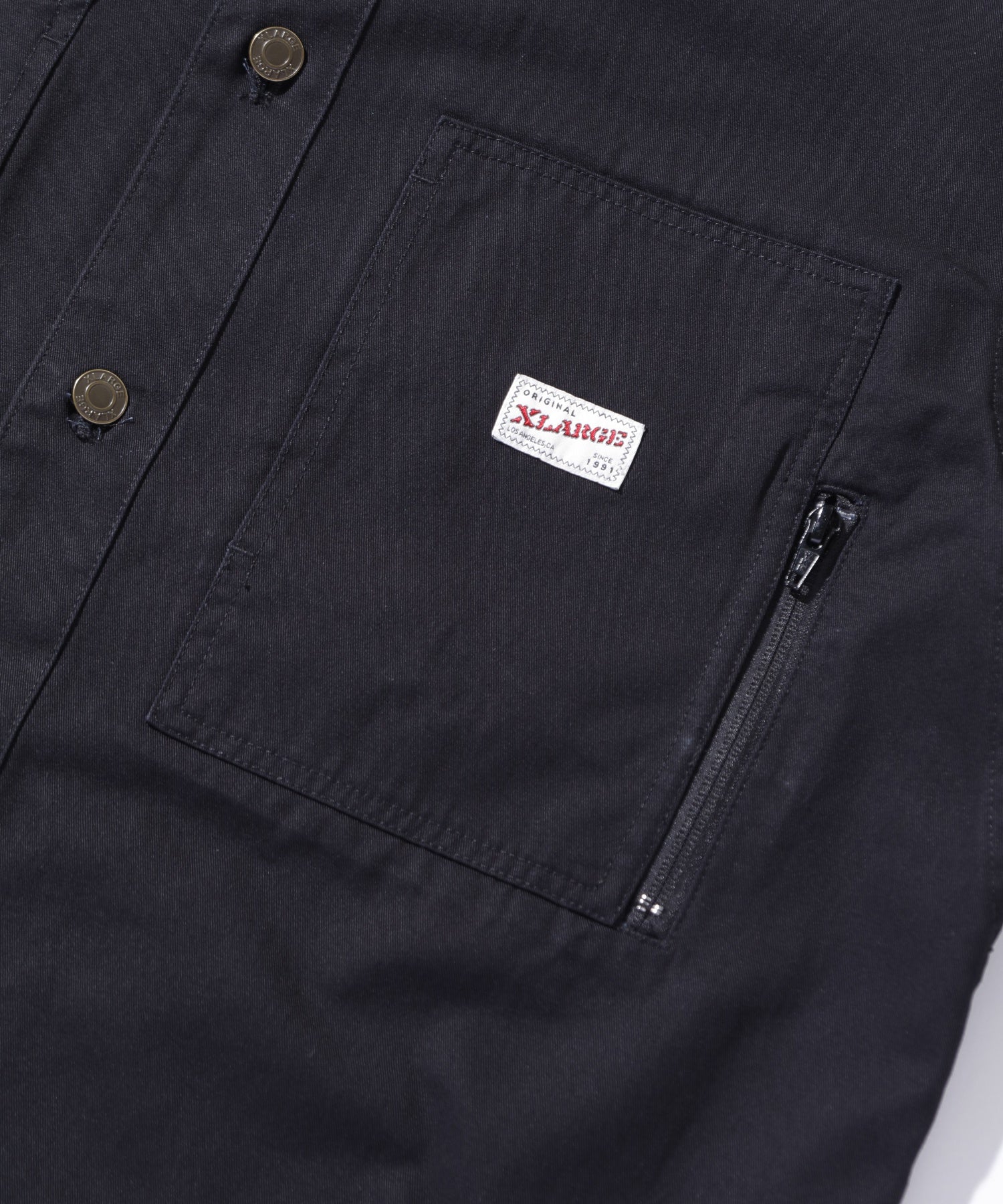 เสื้อเชิ้ต XLARGE รุ่น SIDE ZIP S/S WORK SHIRT
