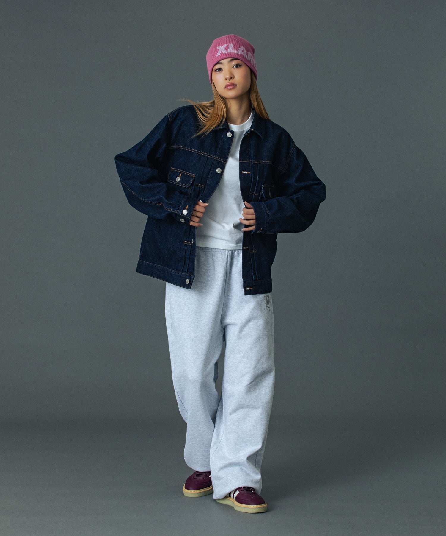 เสื้อแจ็คเก็ตผ้าเดนิม XLARGE รุ่น STAR LOGO DENIM JACKET