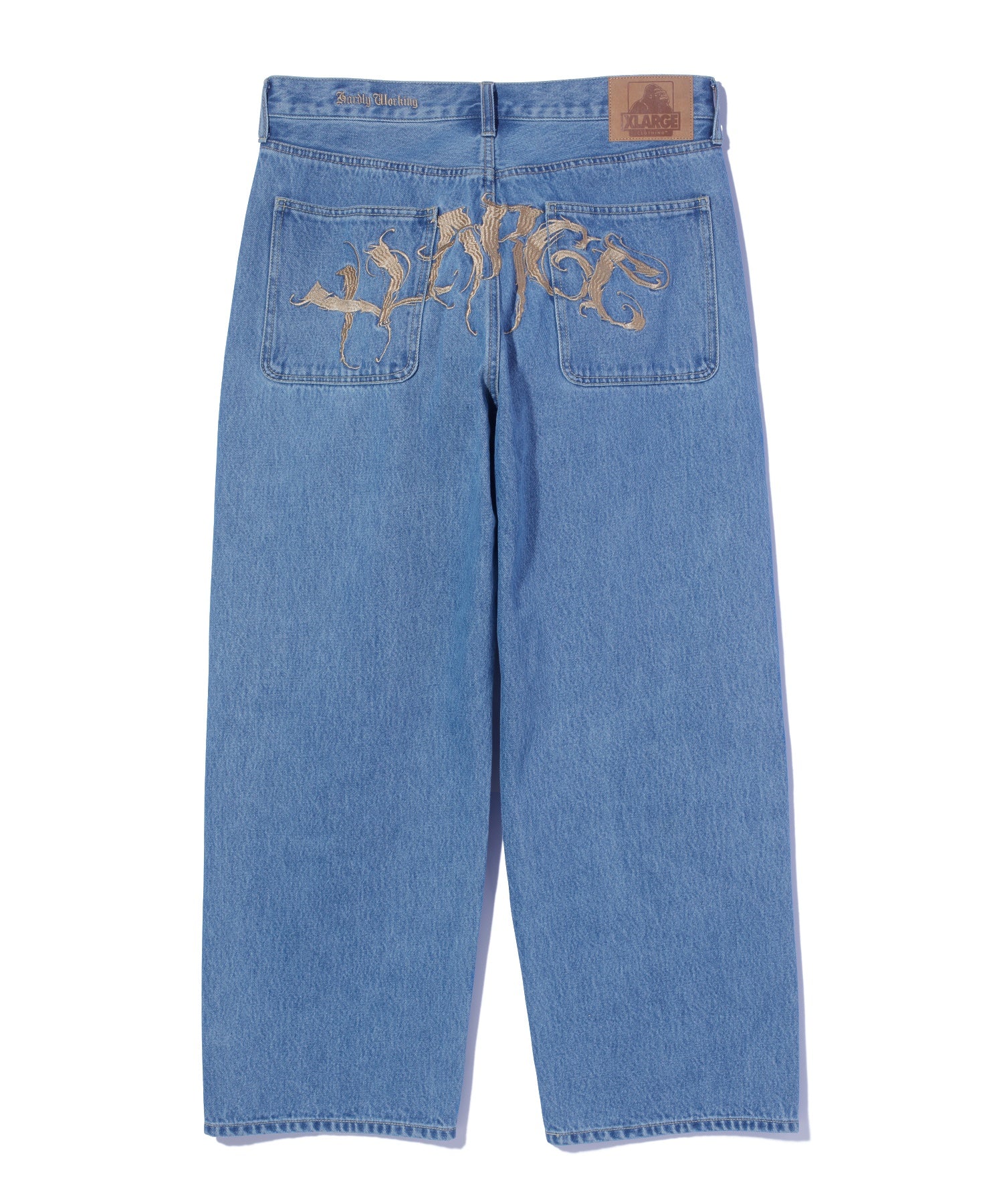 กางเกงยีนส์ผ้าเดนิม XLARGE รุ่น RAGE LOGO DENIM PANTS