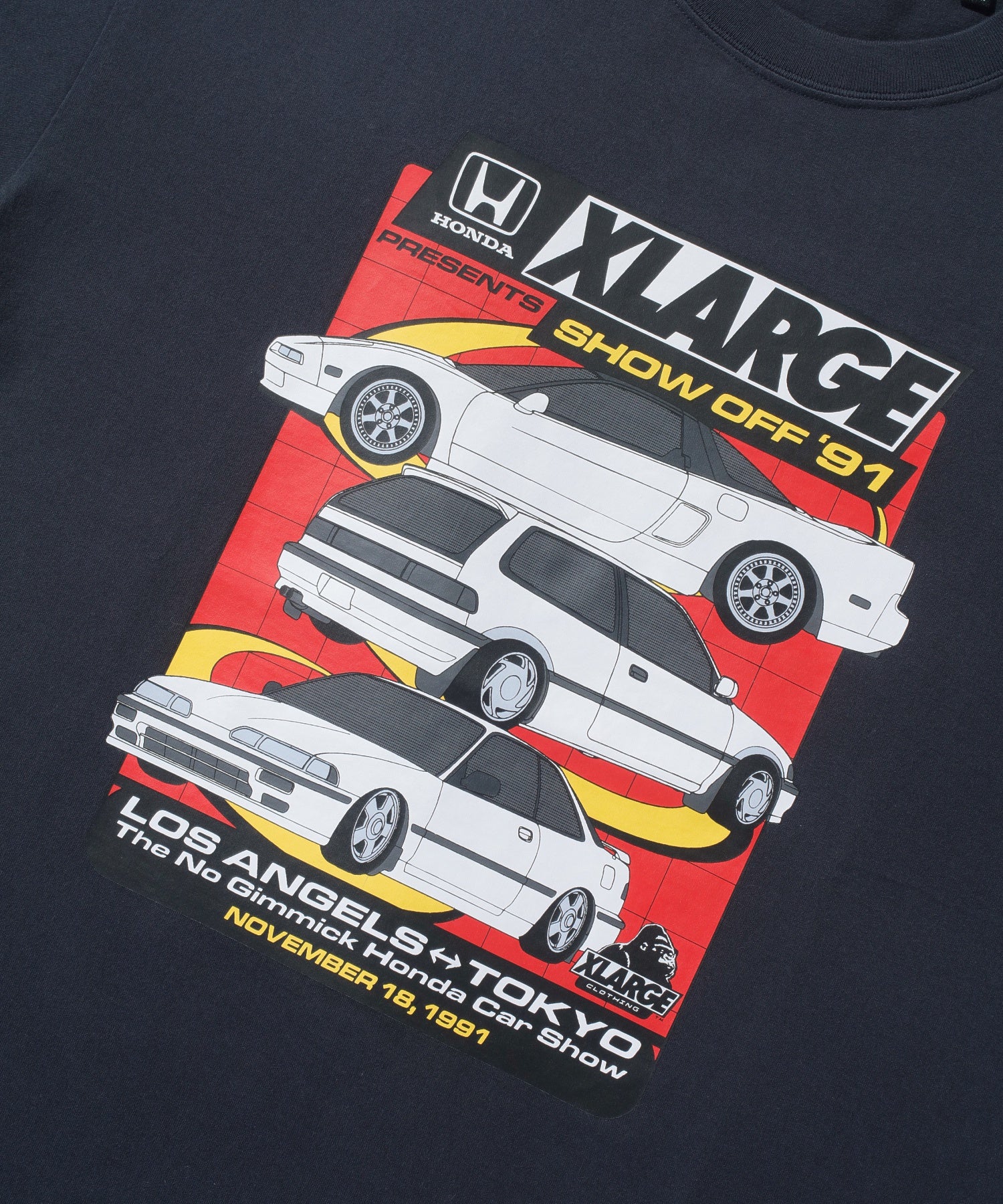 เสื้อยืดแขนสั้น XLARGE x Honda SHOWOFF S/S TEE