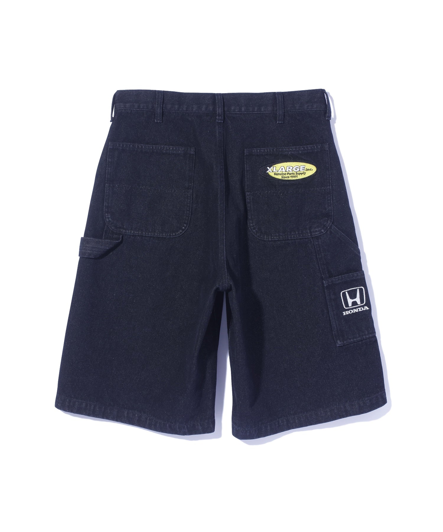 กางเกงยีนส์ขาสั้น XLARGE x Honda PARTS SUPPLIERS DENIM SHORT PANTS