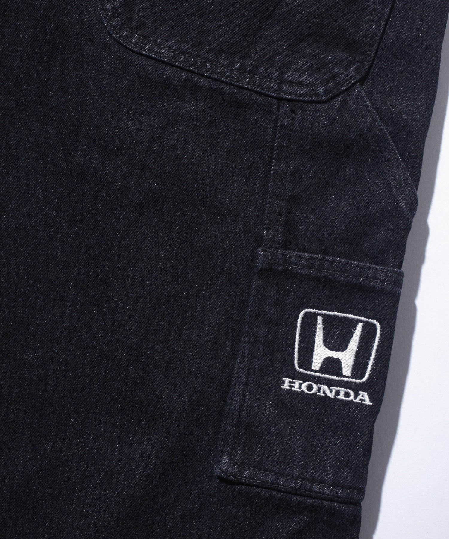 กางเกงยีนส์ขาสั้น XLARGE x Honda PARTS SUPPLIERS DENIM SHORT PANTS