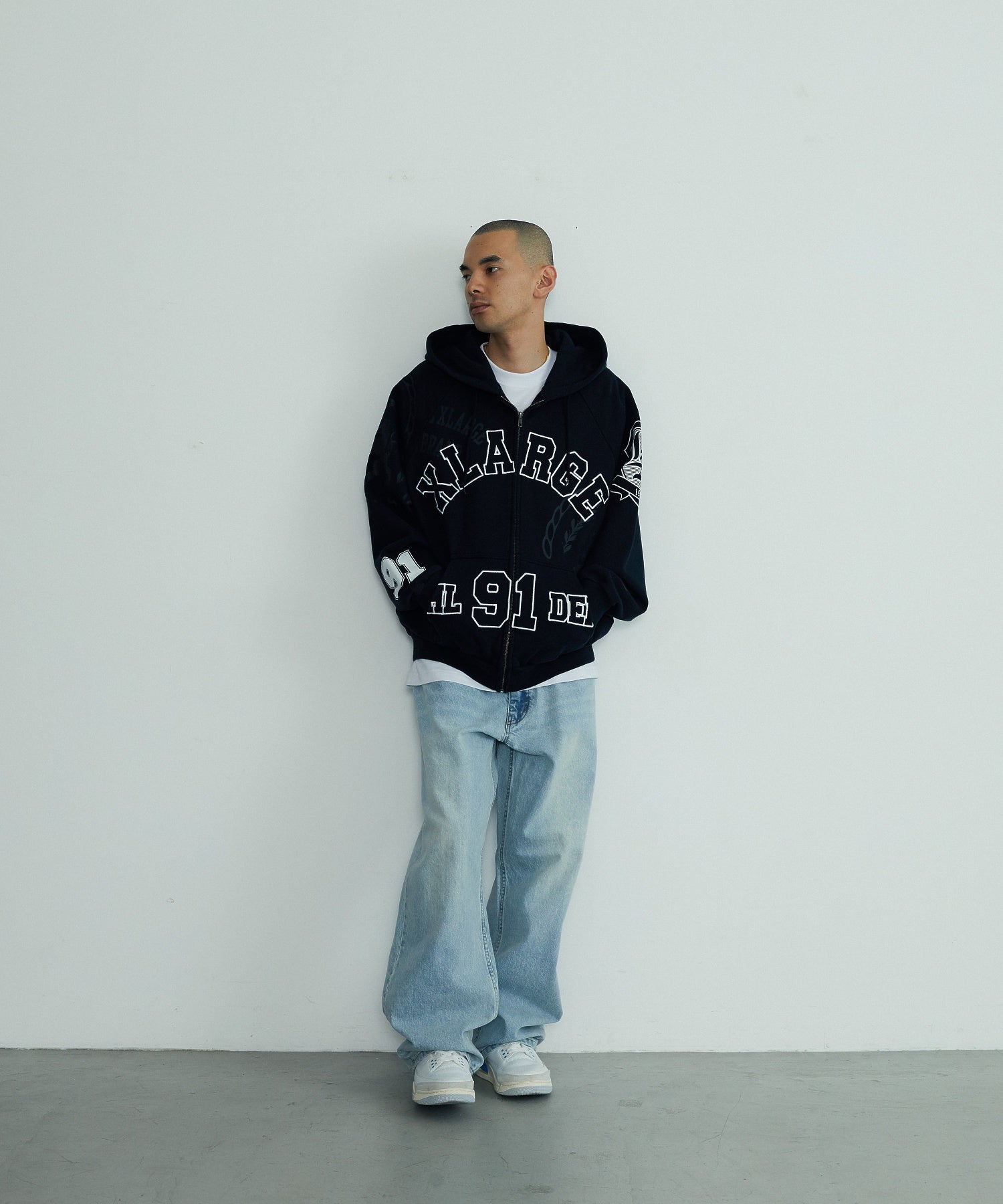 เสื้อฮู้ด Xlarge รุ่น MULTI ZIP HOODED SWEATSHIRT