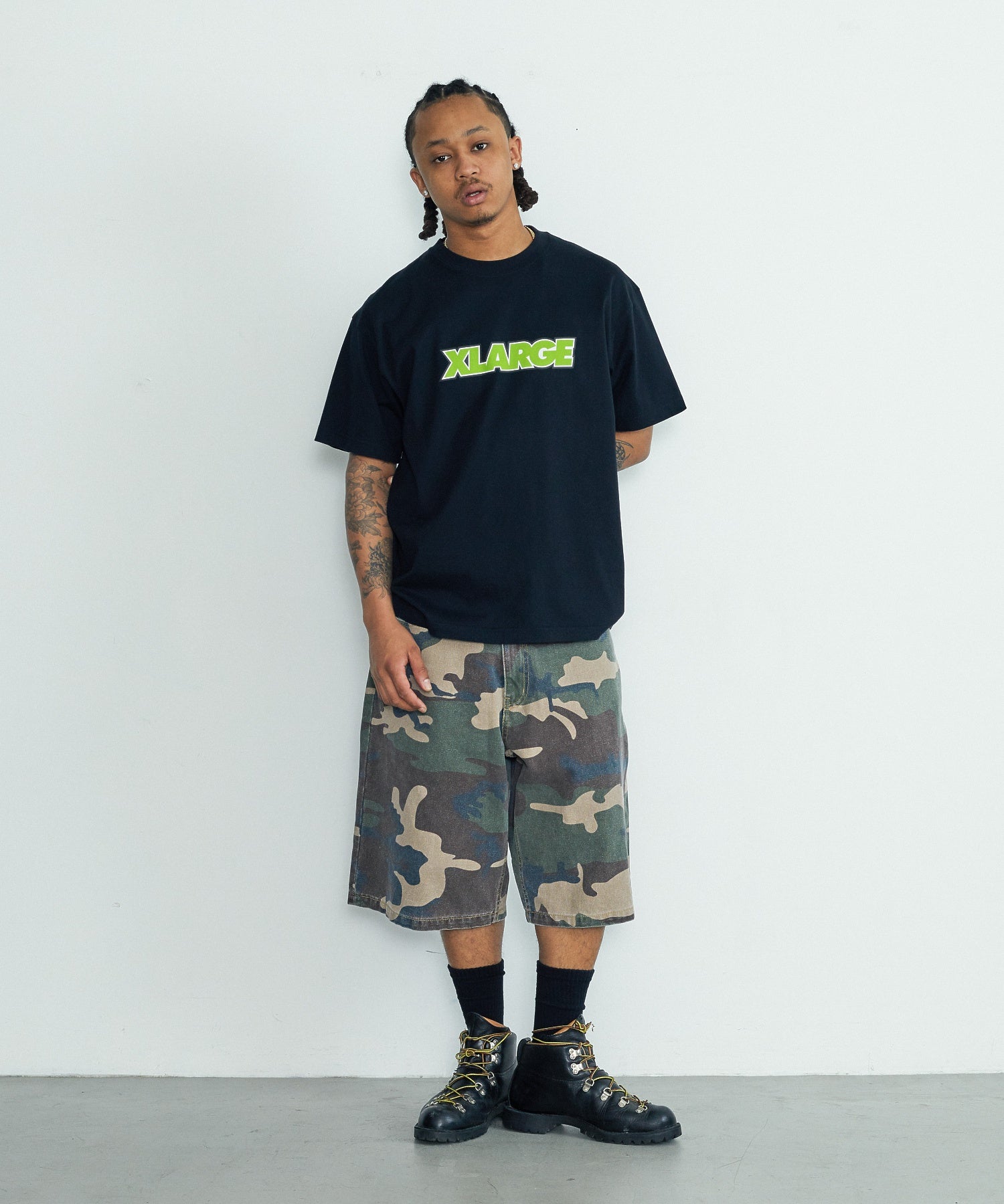 กางเกงขาสั้น Xlarge รุ่น WASHED SHORT PANTS