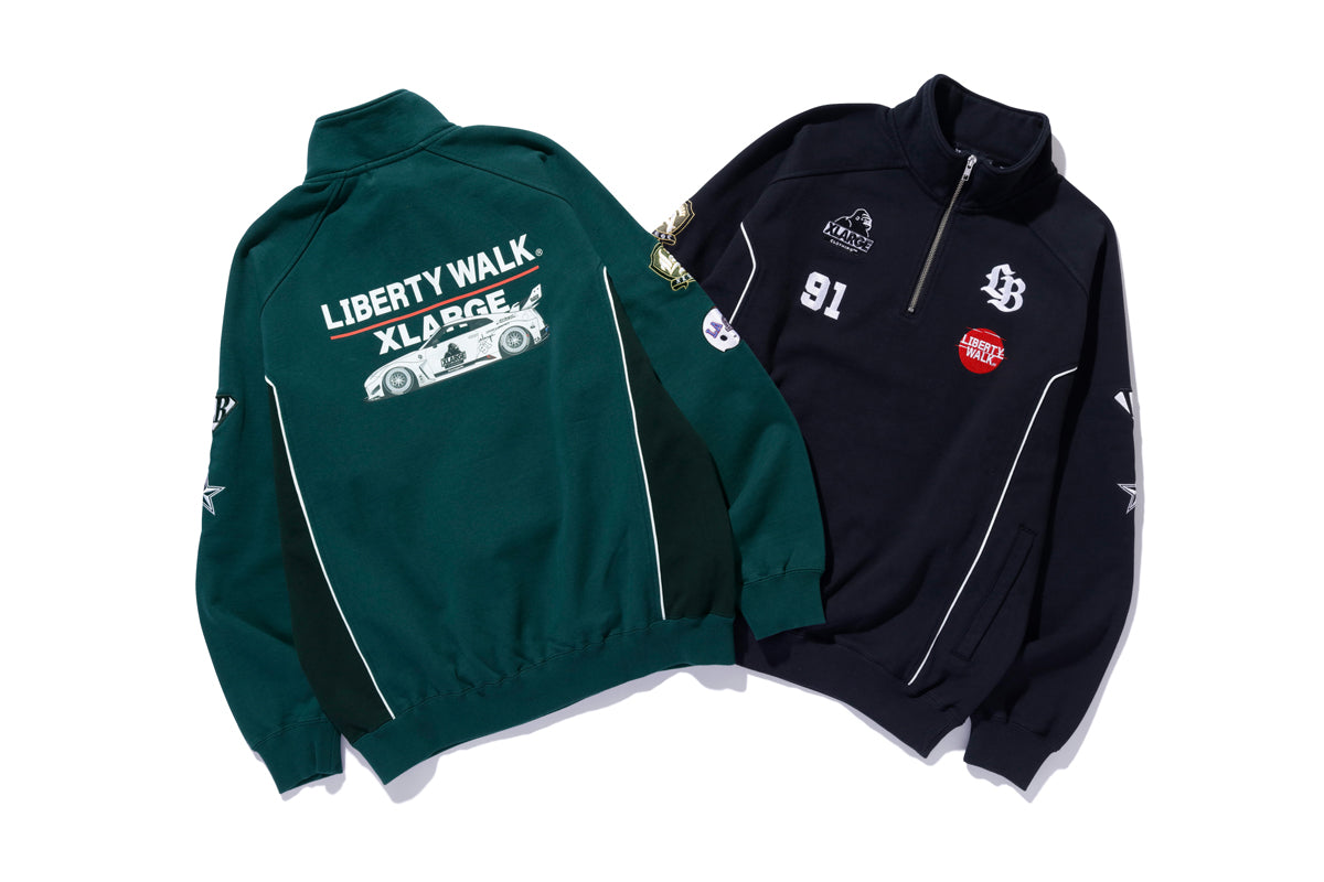 เสื้อฮู้ด XLARGE รุ่น Xlarge X Liberty Walk Half Zip Sweatshirts