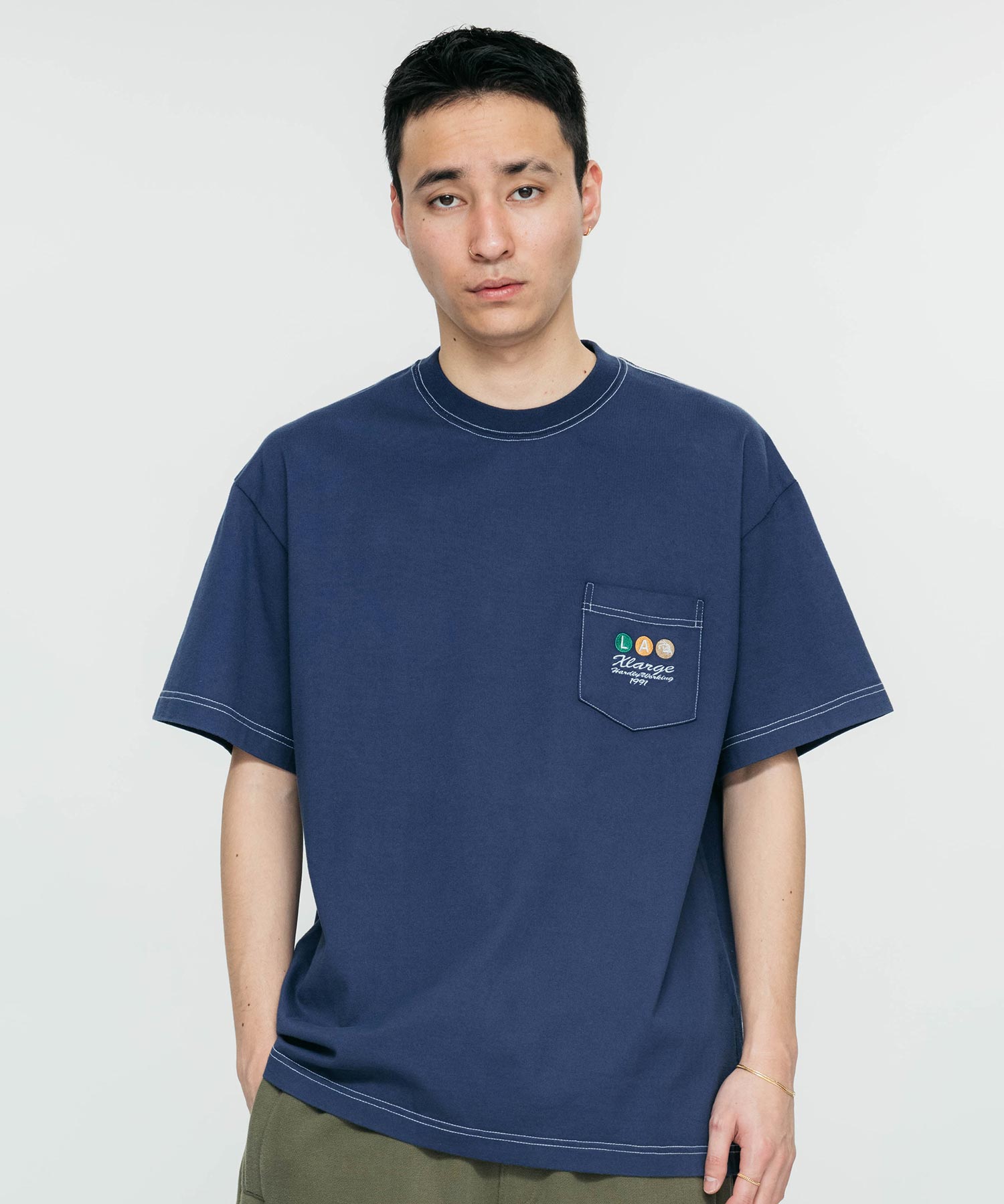 เสื้อยืดแขนสั้น XLARGE รุ่น Overdyed S/S Pocket Tee