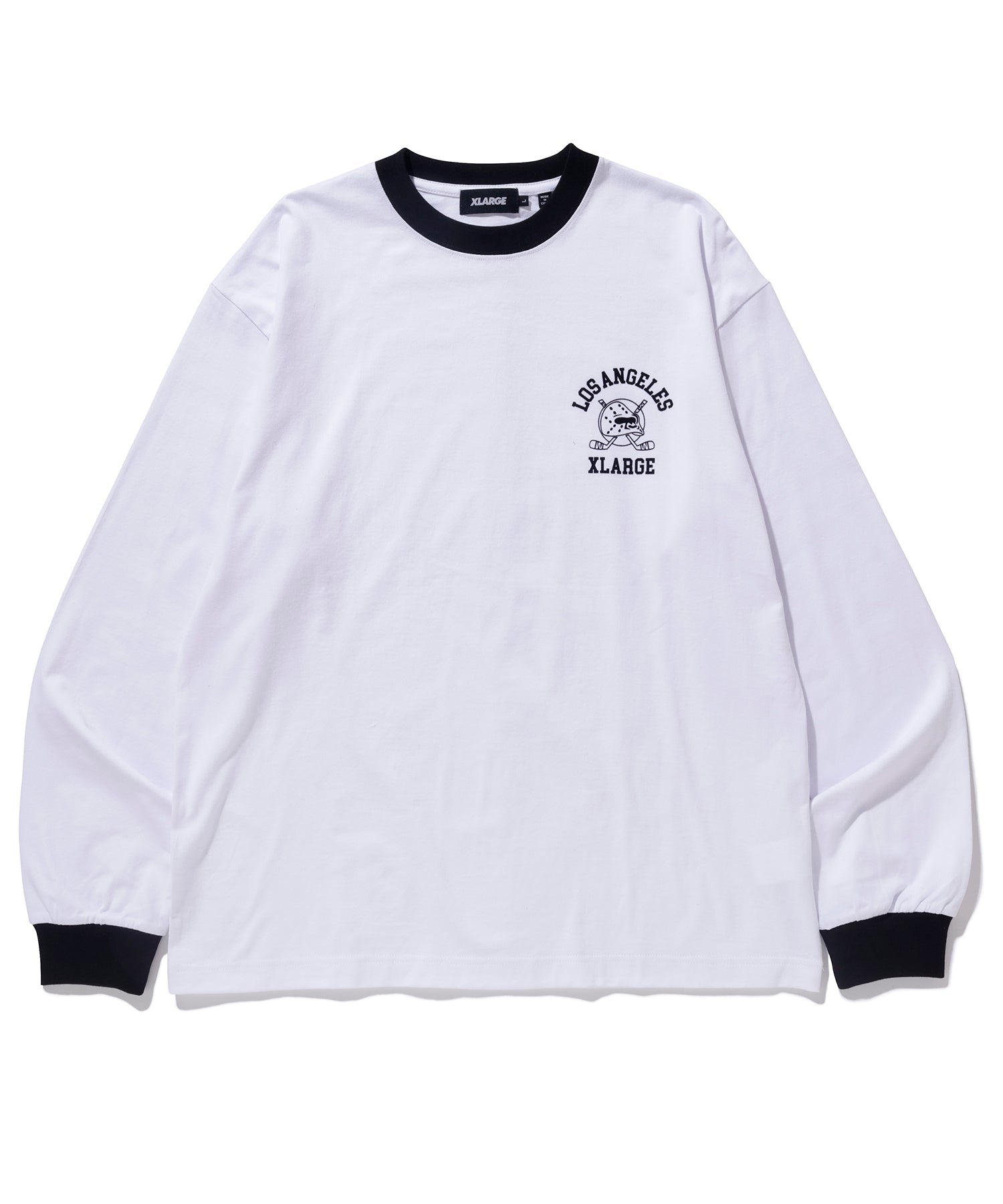 เสื้อยืดเเขนยาว XLARGE รุ่น Hockey Logo Ringer L/S Tee