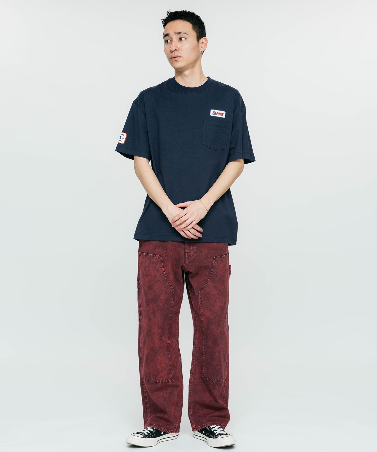 เสื้อยืดแขนสั้น XLARGE รุ่น Logo Patched S/S Pocket Tee