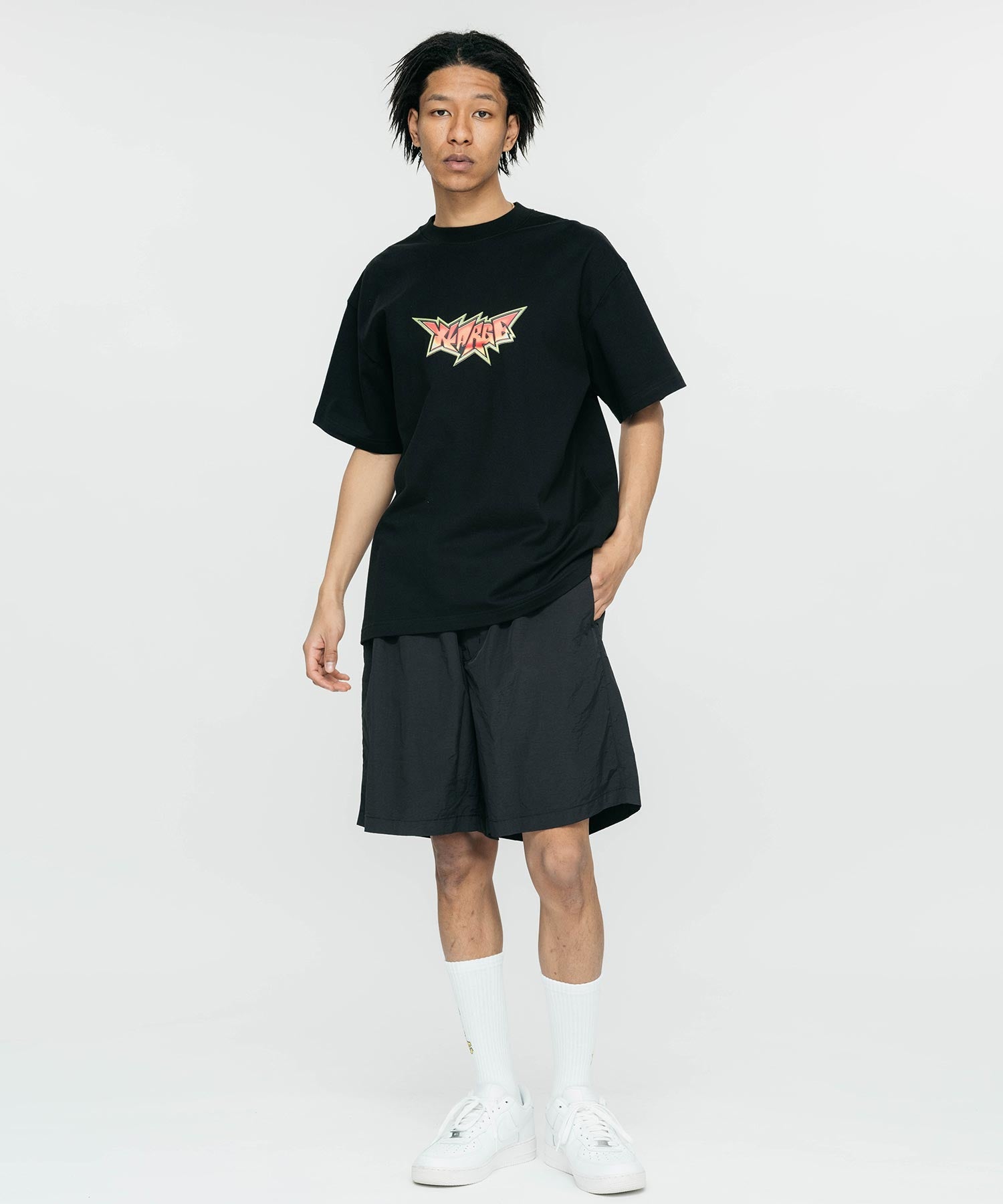 เสื้อยืดแขนสั้น XLARGE รุ่น Burning Monster 1 S/S Tee