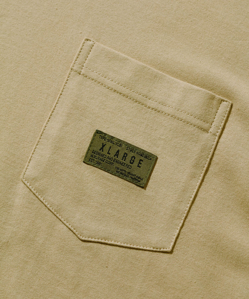 เสื้อยืดแขนยาว XLARGE รุ่น MILITARY L/S POCKET TEE