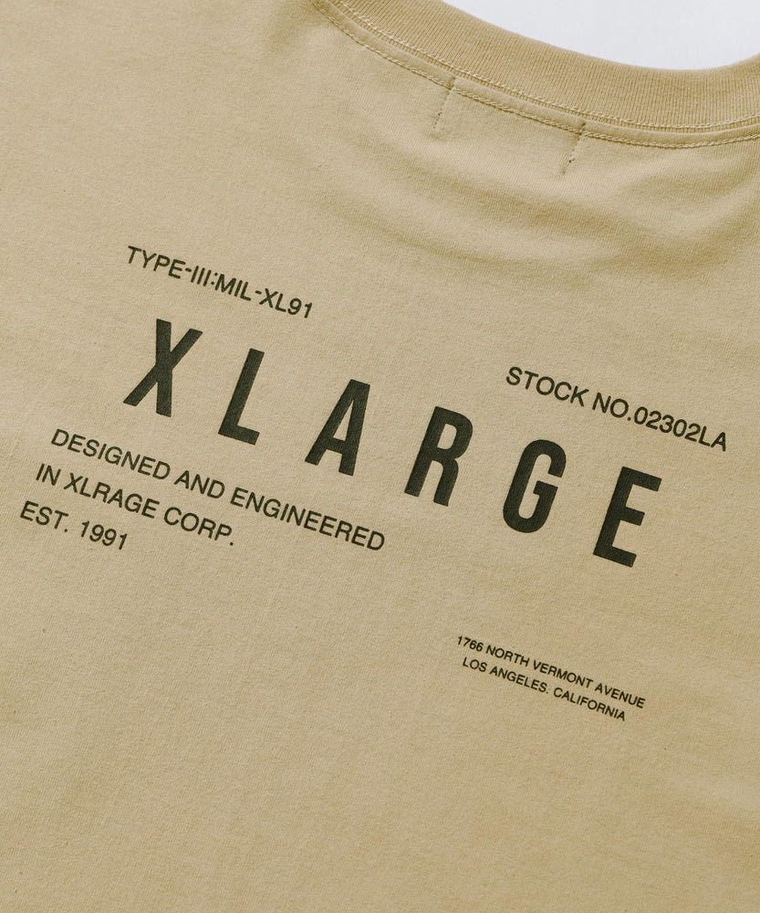 เสื้อยืดแขนยาว XLARGE รุ่น MILITARY L/S POCKET TEE