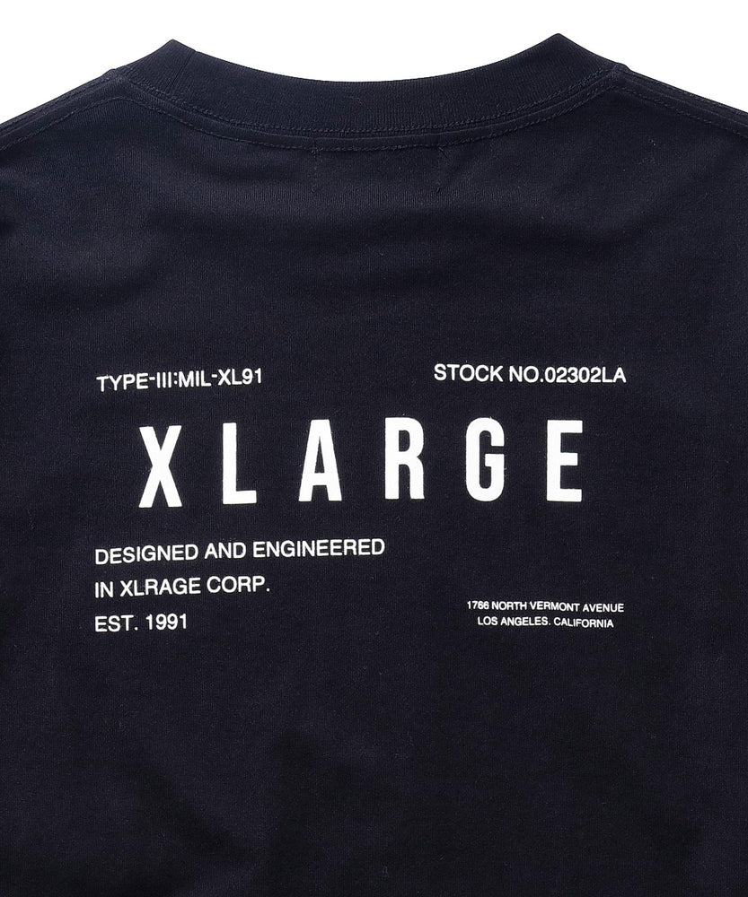เสื้อยืดแขนยาว XLARGE รุ่น MILITARY L/S POCKET TEE