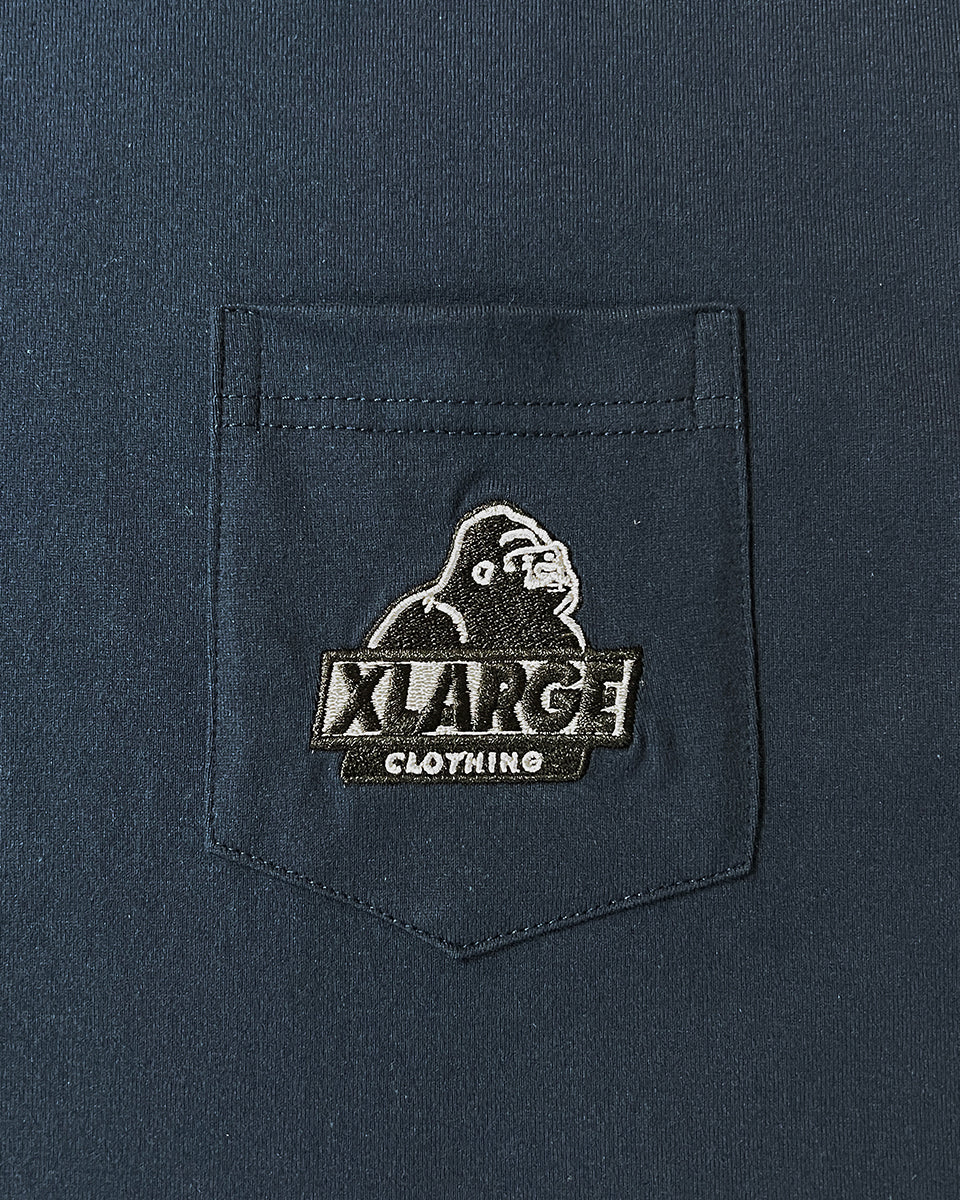 เสื้อยืดเเขนสั้น XLARGE Bangkok Slanted OG S/S Pocket Tee