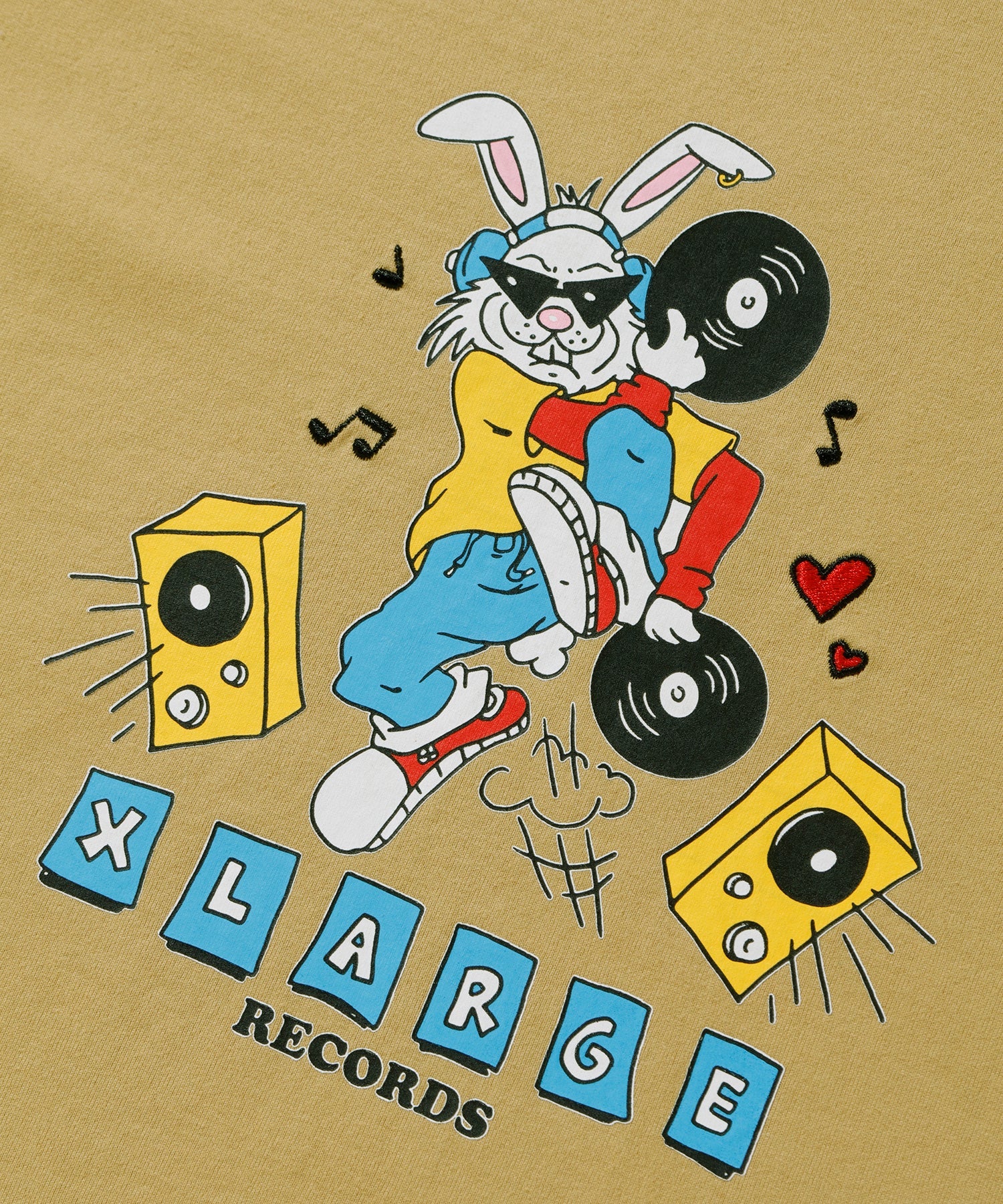 เสื้อยืดแขนสั้น XLARGE รุ่น Dancing Rabbit S/S Tee