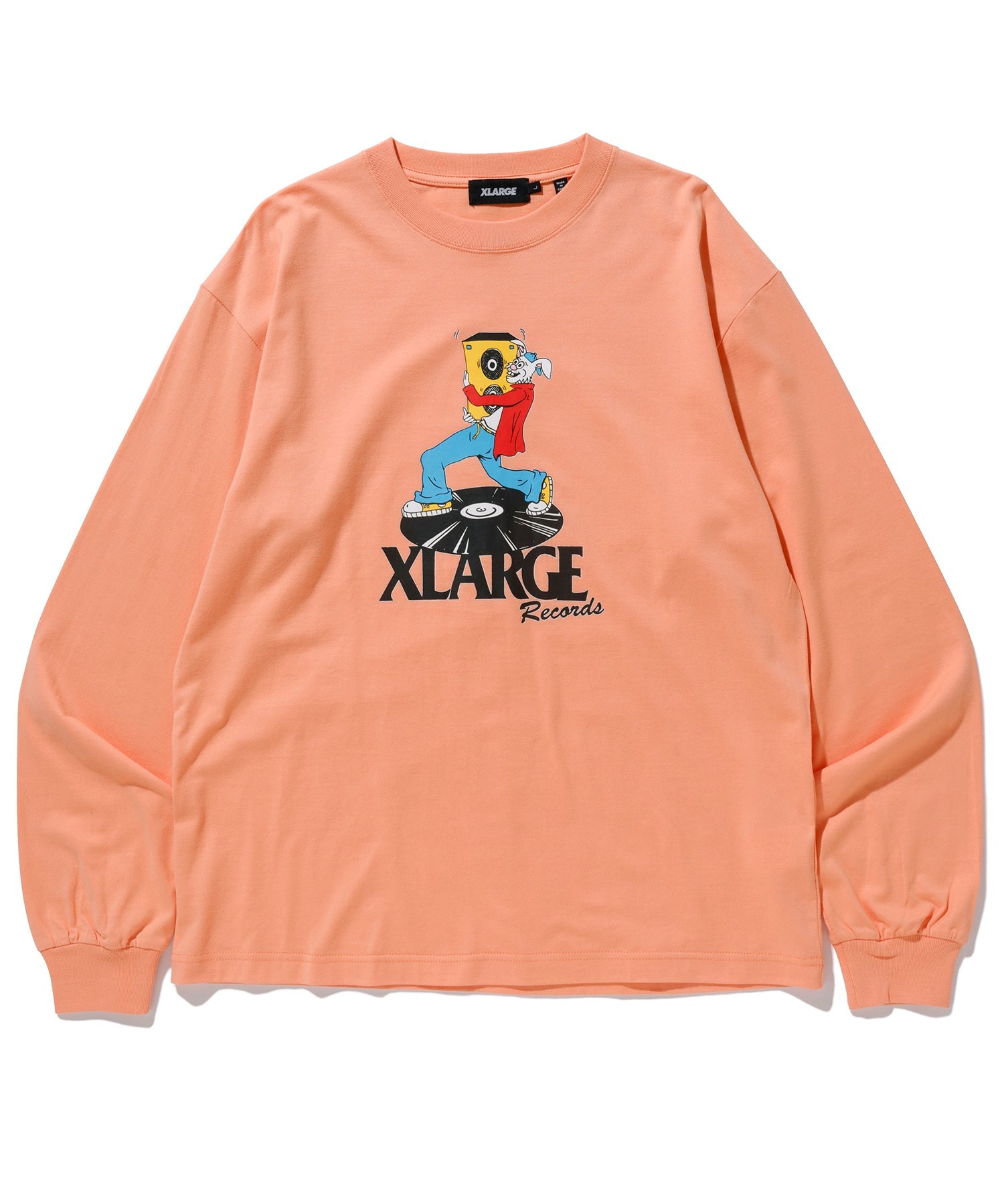 เสื้อยืดเเขนยาว XLARGE รุ่น Rabbit On Record L/S Tee