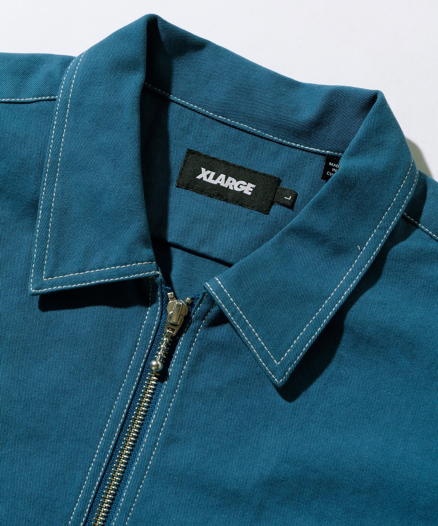 เสื้อเชิ้ต XLARGE รุ่น Stitched Zip Up S/S Work Shirt
