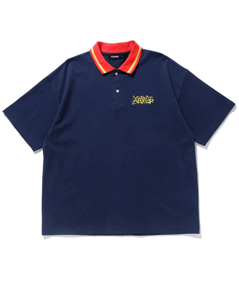 เสื้อโปโล XLARGE รุ่น Barbed Wire Logo Embroidery Polo Shirt