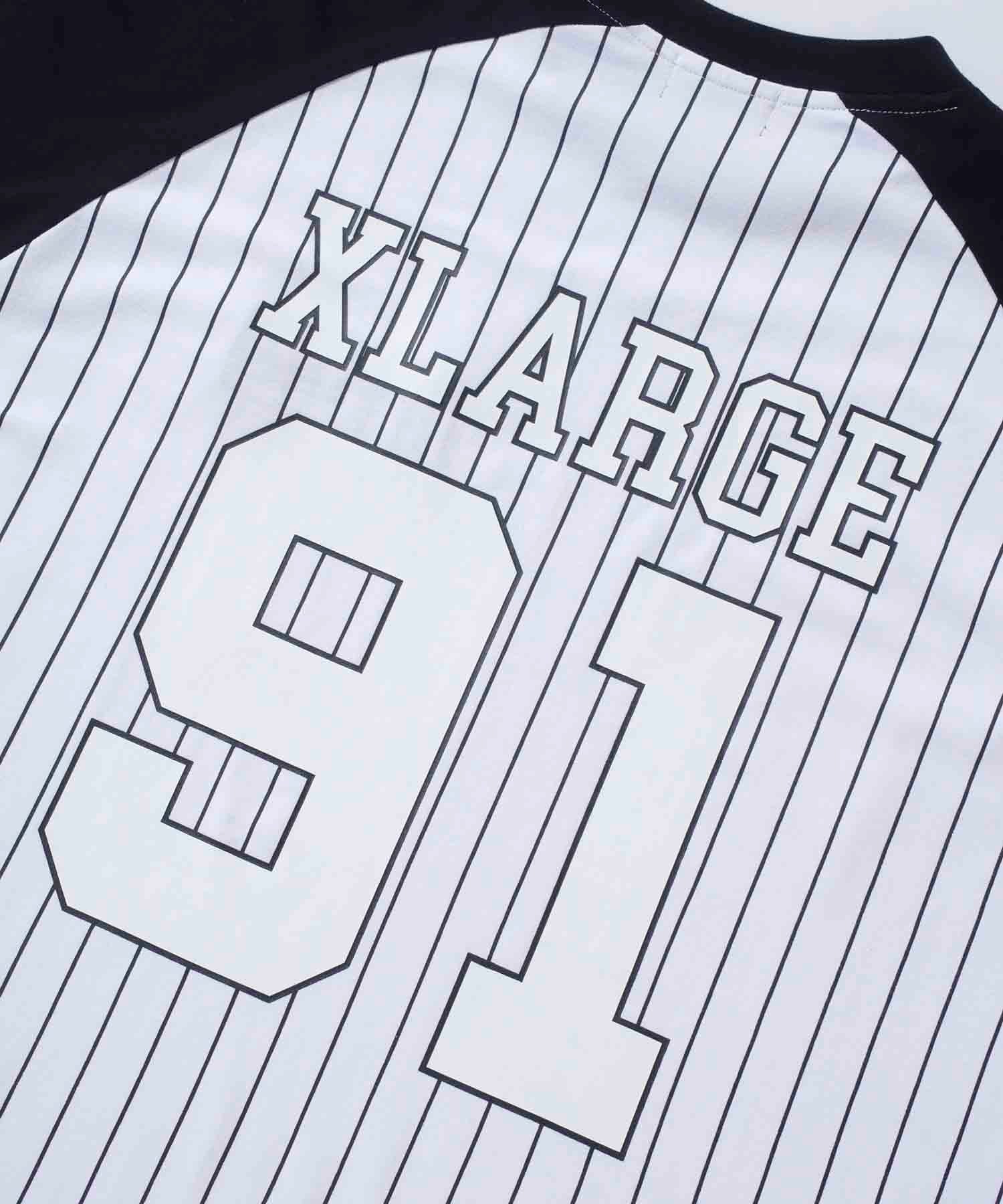 เสื้อยืดเบสบอล XLARGE รุ่น STRIPED BASEBALL S/S TEE